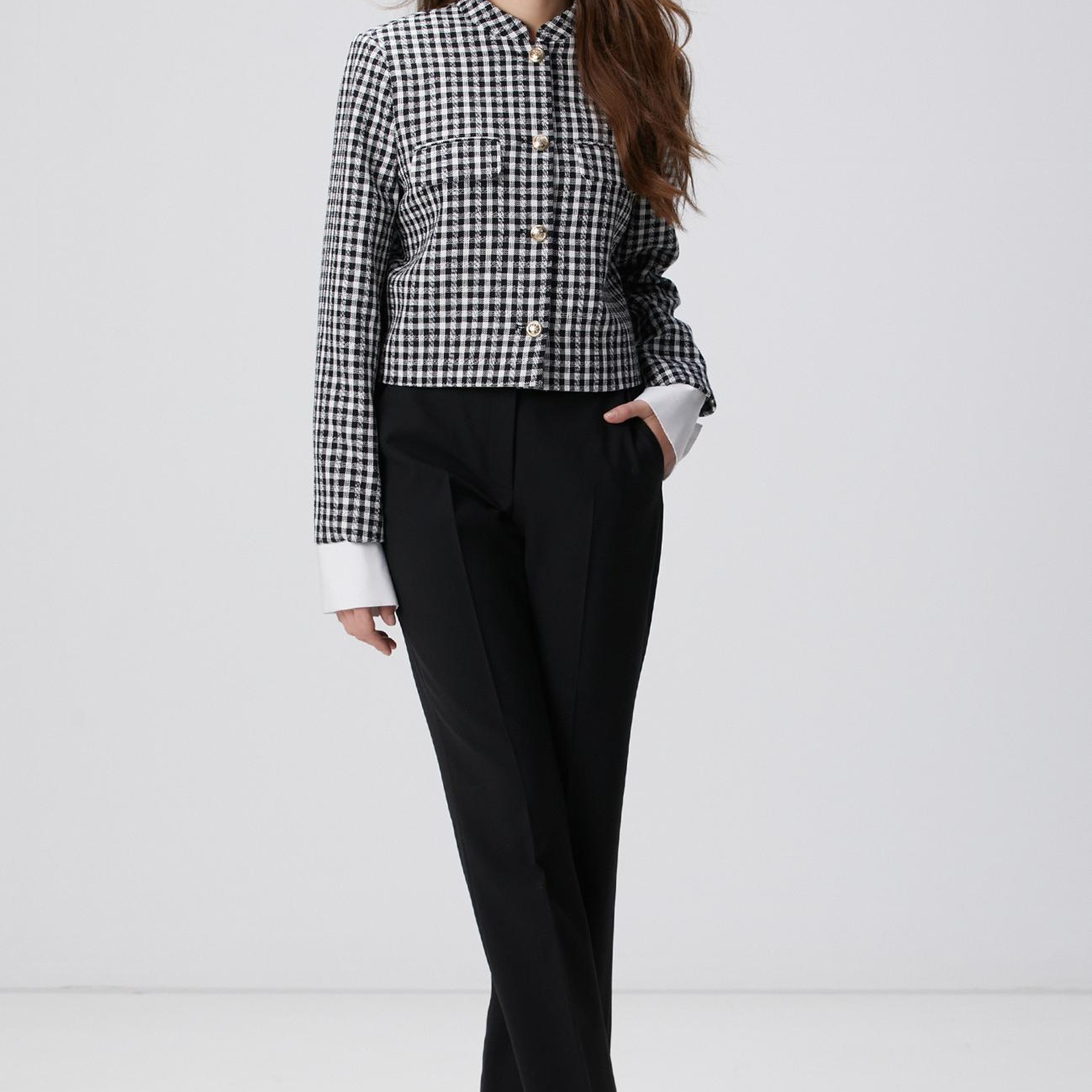 Network Kadın Siyah Yün Karışımlı Pantolon