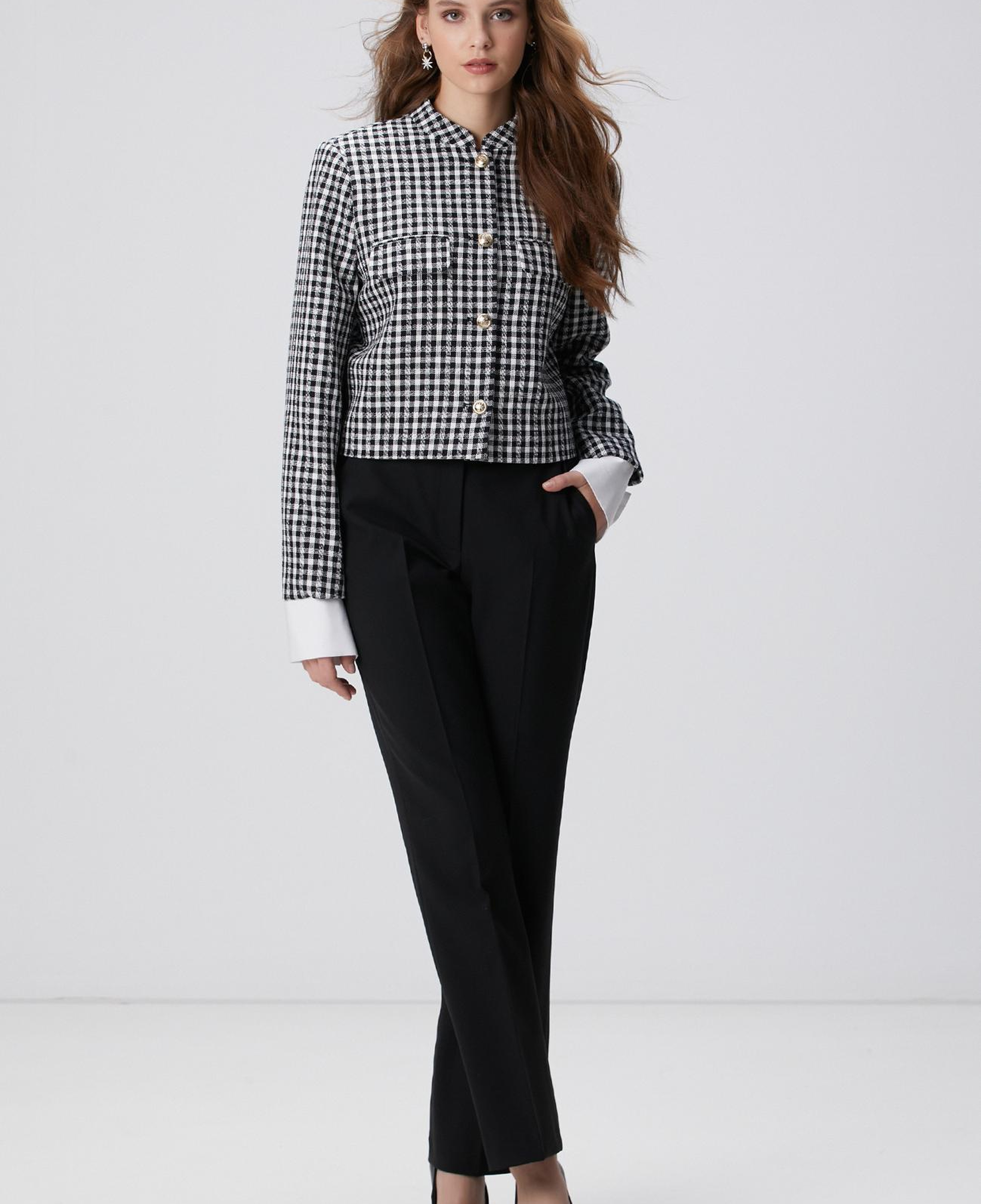 Network Kadın Siyah Yün Karışımlı Pantolon