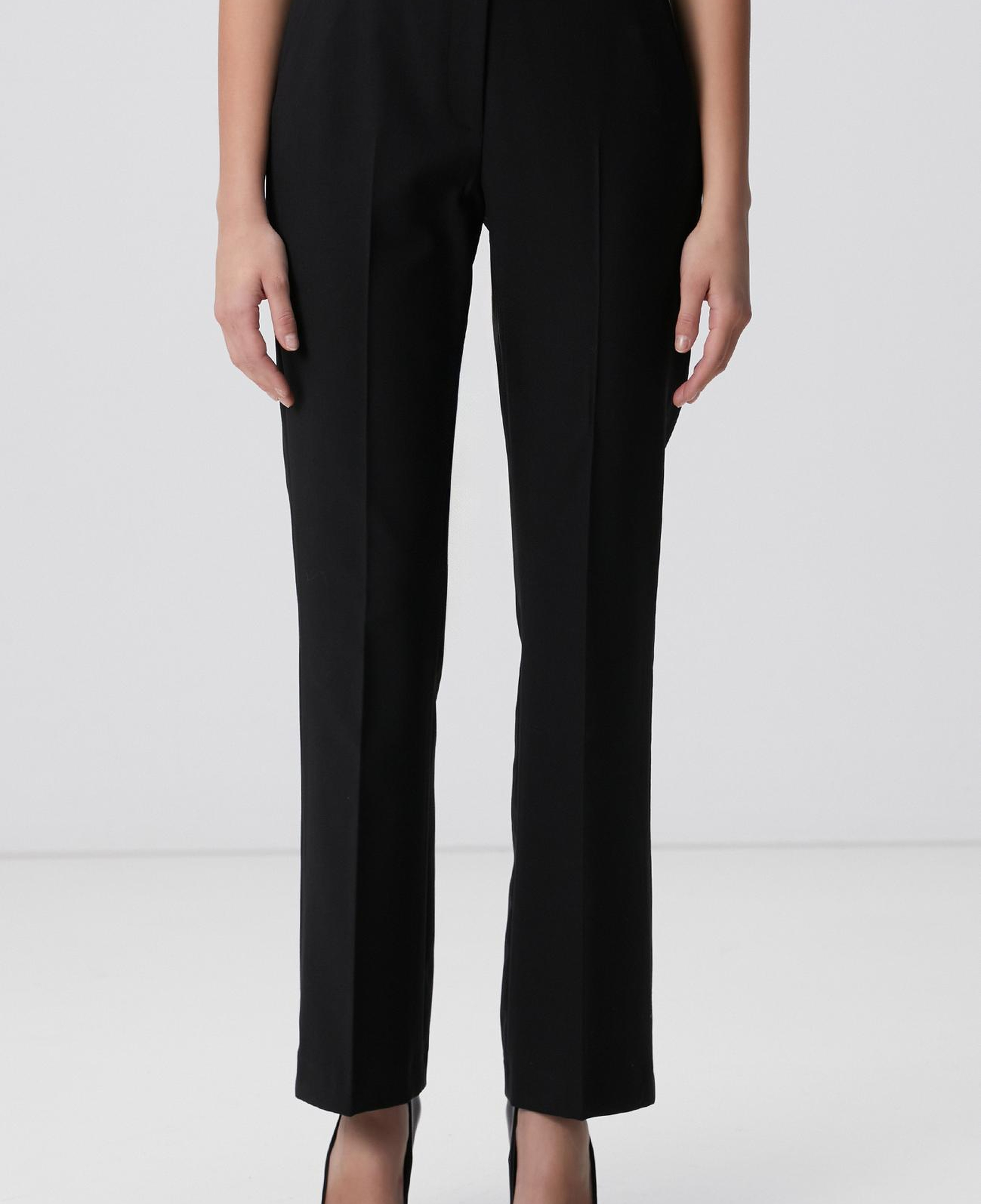 Network Kadın Siyah Yün Karışımlı Pantolon