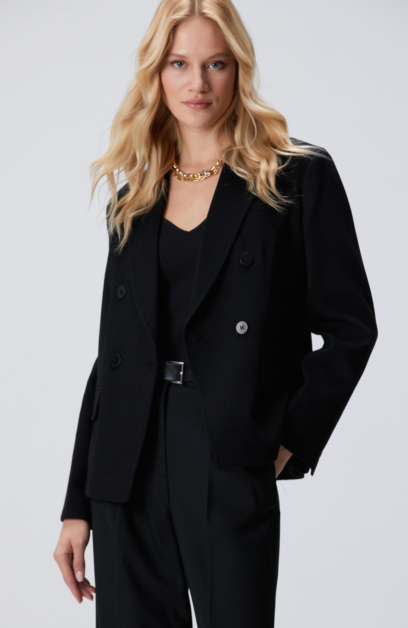 Network Kadın Limited Siyah Kaşmir Ceket