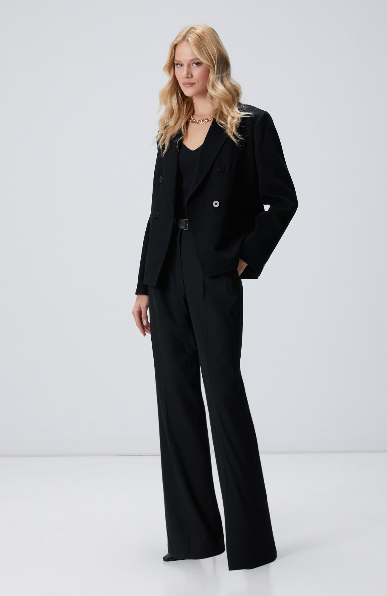 Network Kadın Limited Siyah Kaşmir Ceket