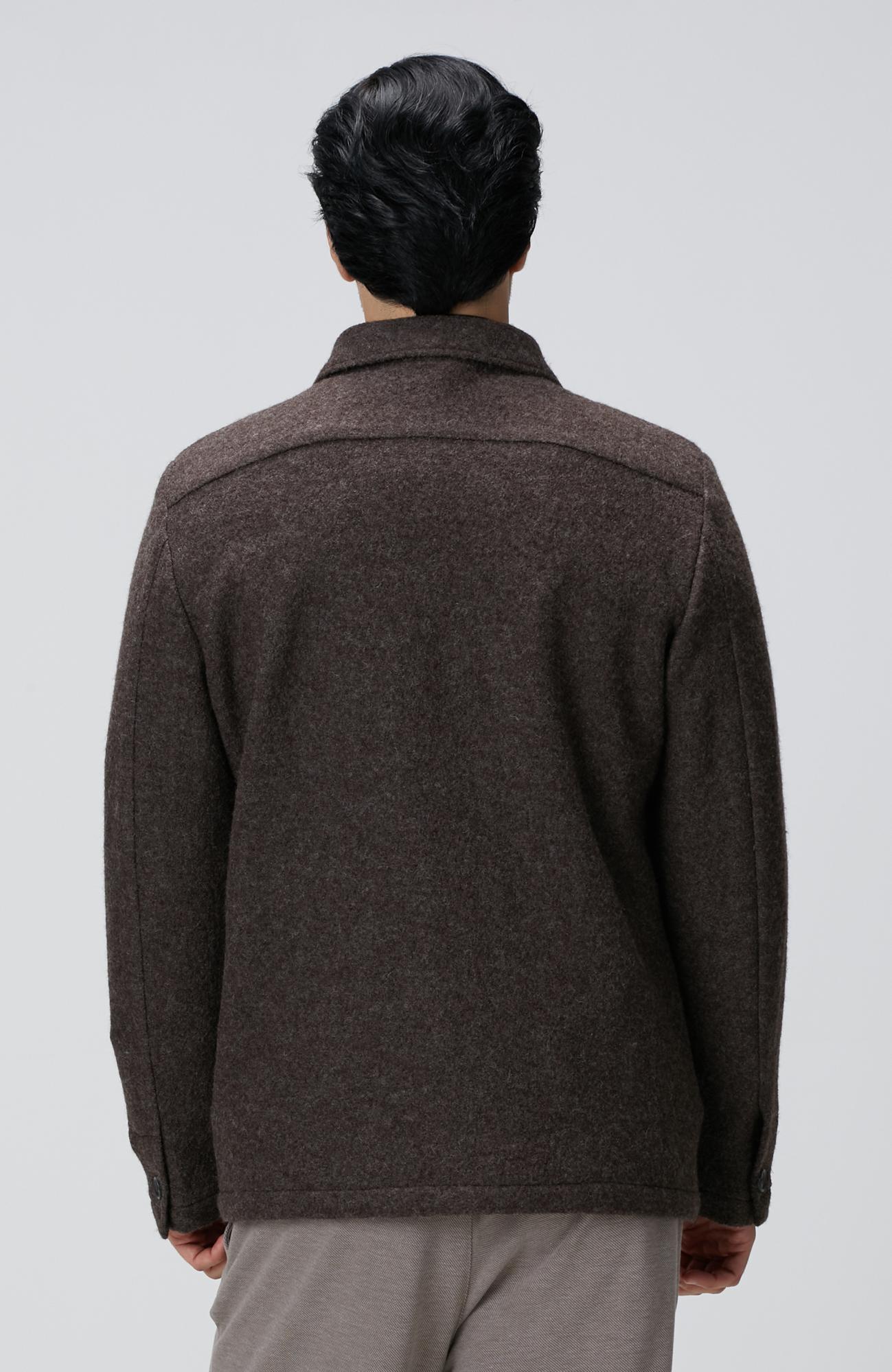 Network Erkek Kahverengi Yün Ceket