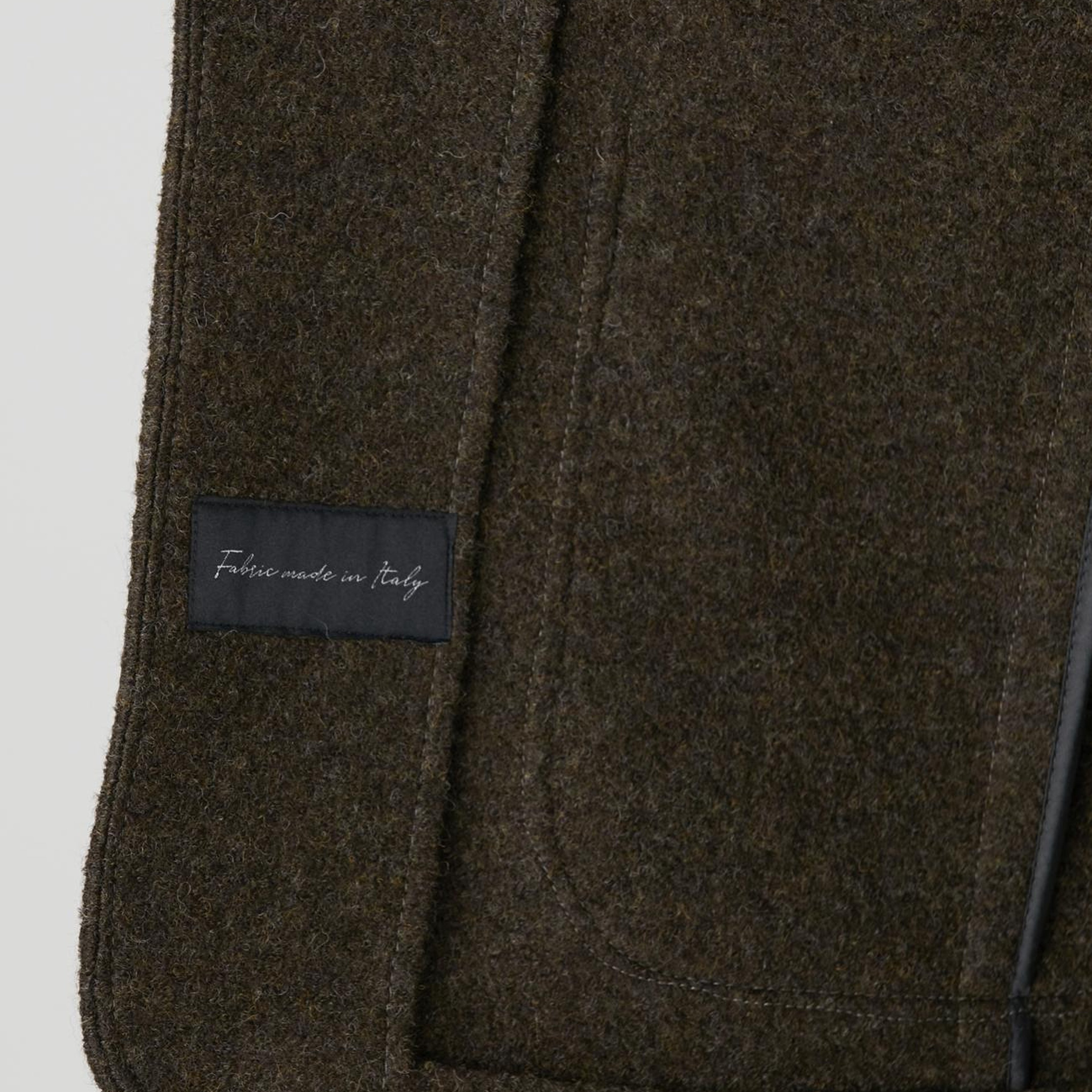 Network Erkek Haki Yün Örme Ceket