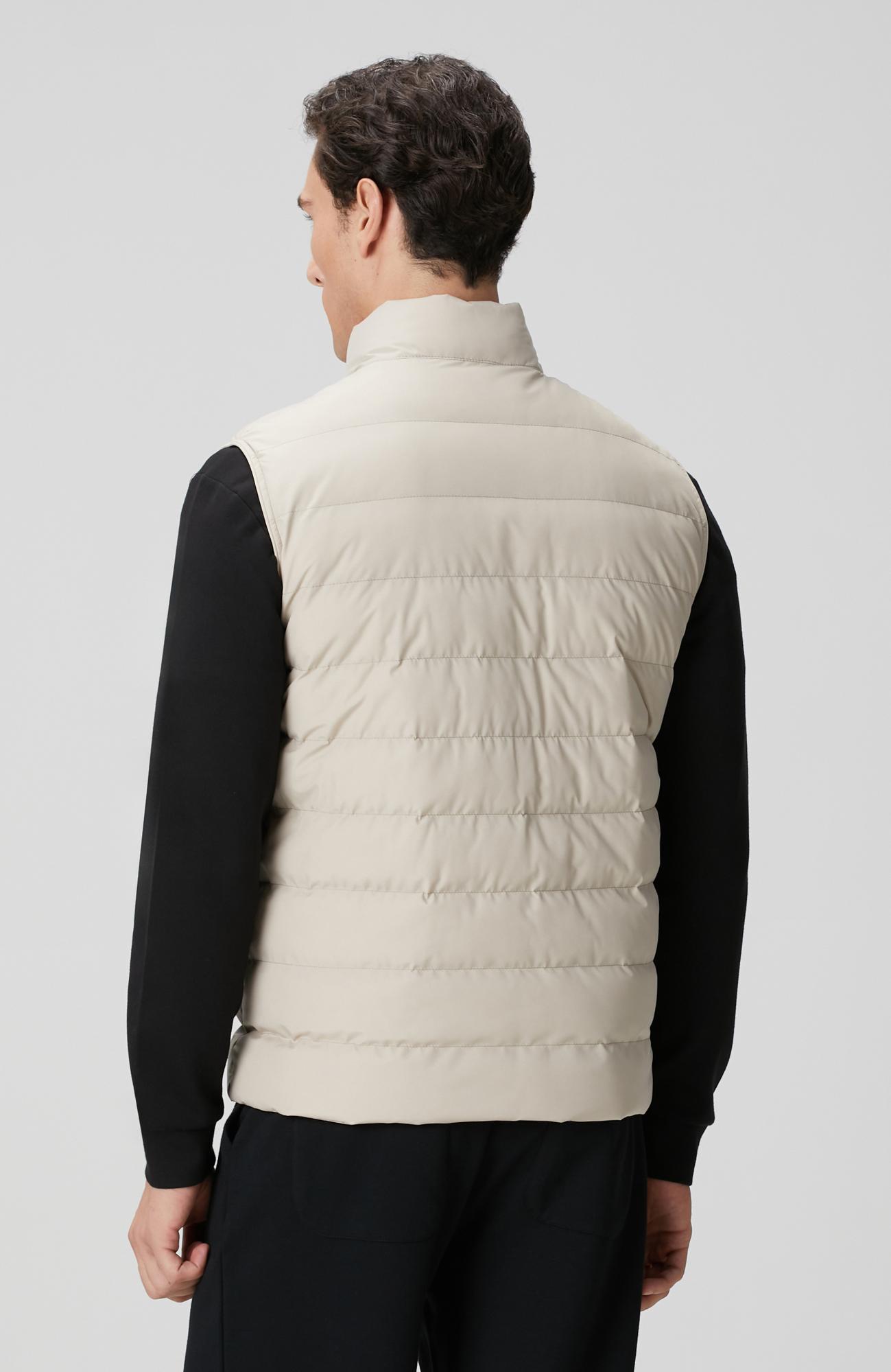 Network Erkek Bej Ray Kapitoneli Casual Yelek