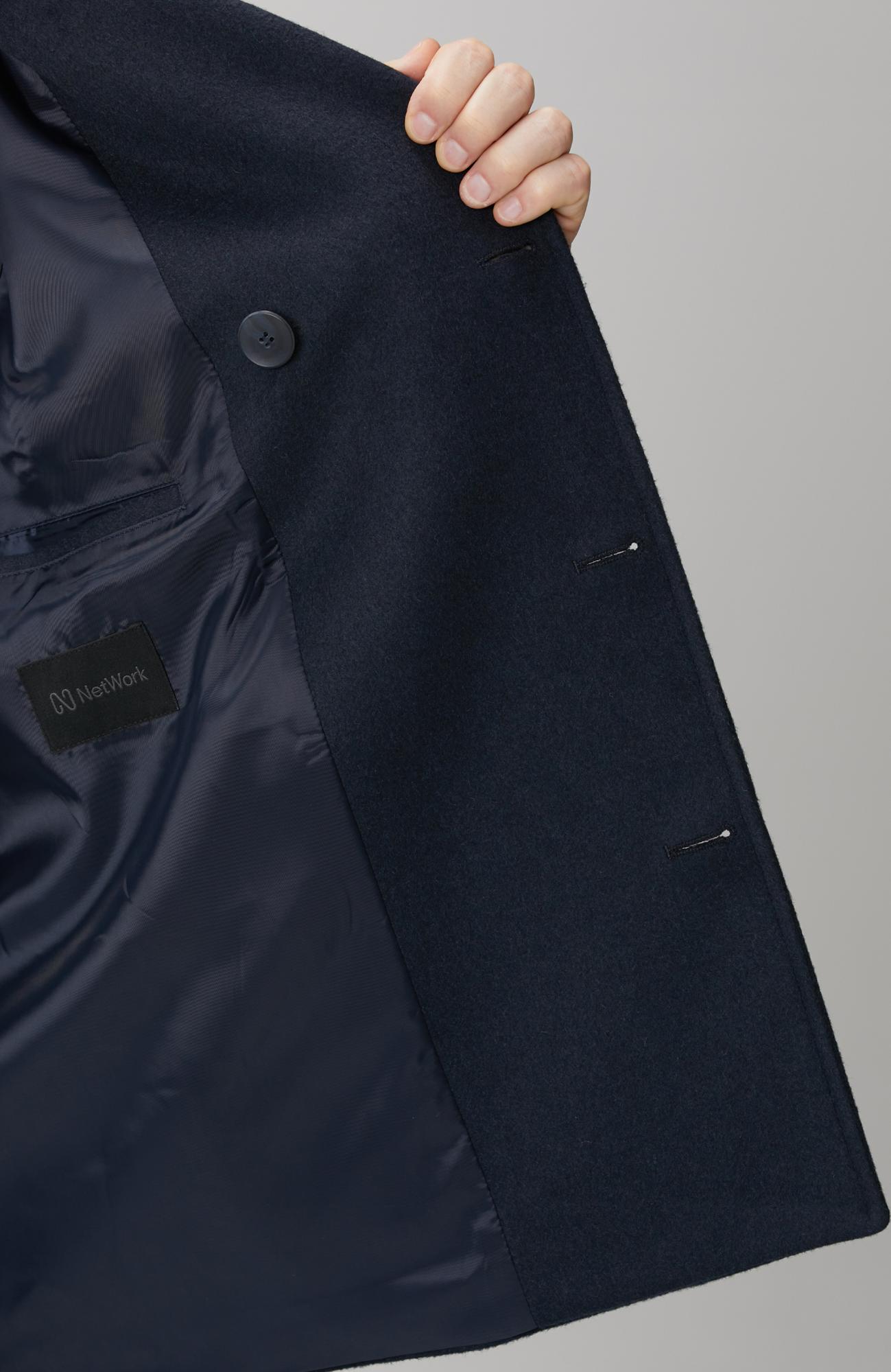 Network Erkek Lacivert Kruvaze Gemici Kaban