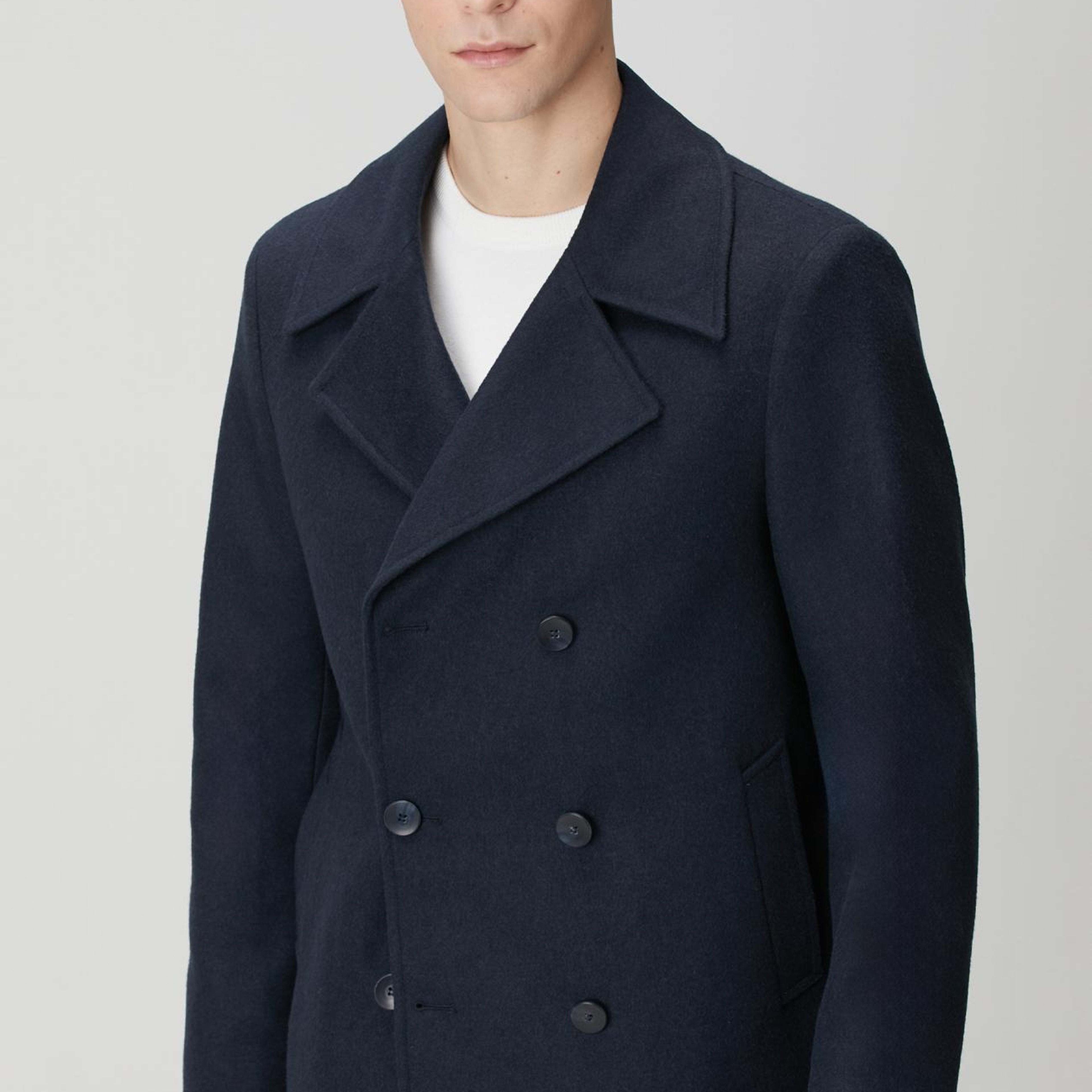 Network Erkek Lacivert Kruvaze Gemici Kaban