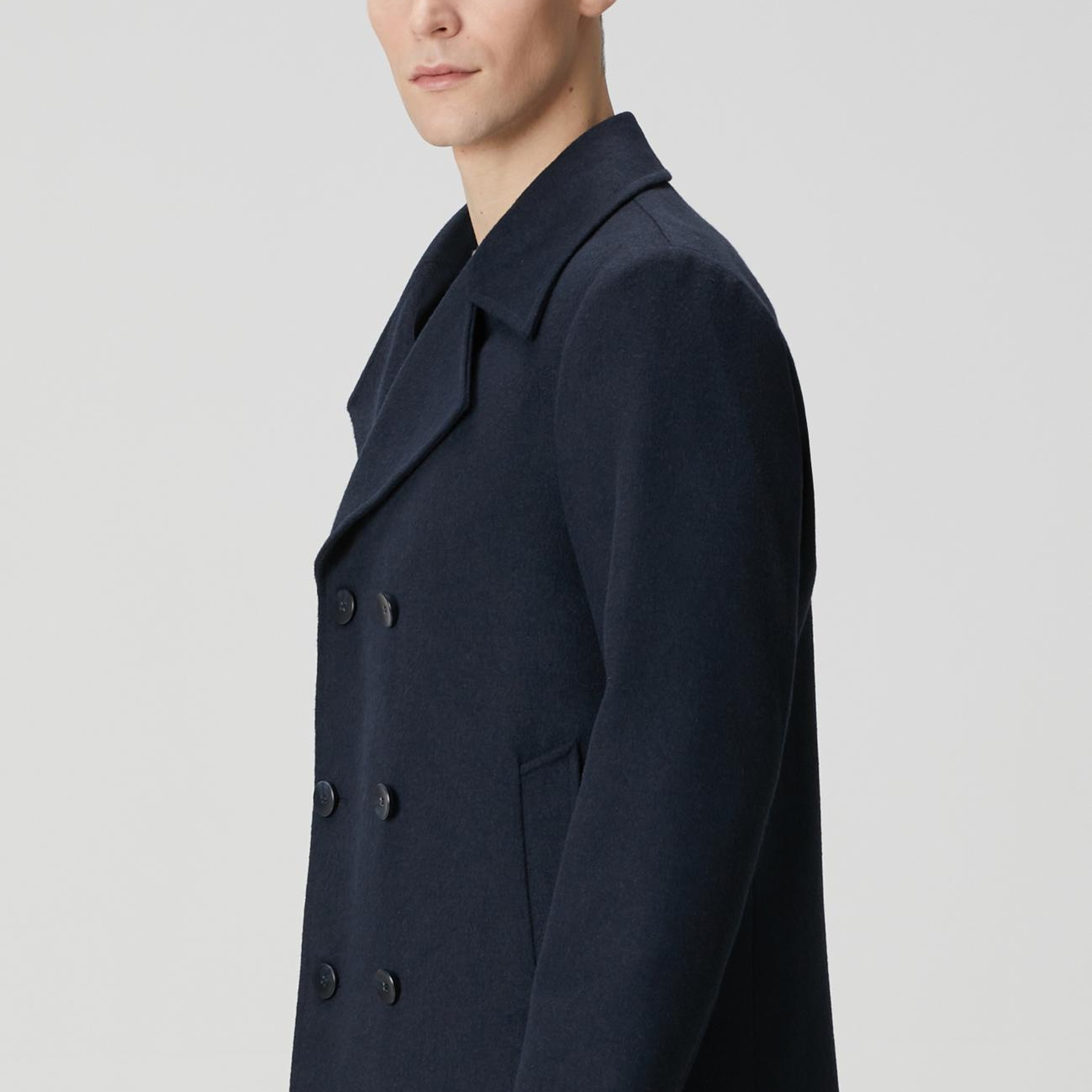 Network Erkek Lacivert Kruvaze Gemici Kaban