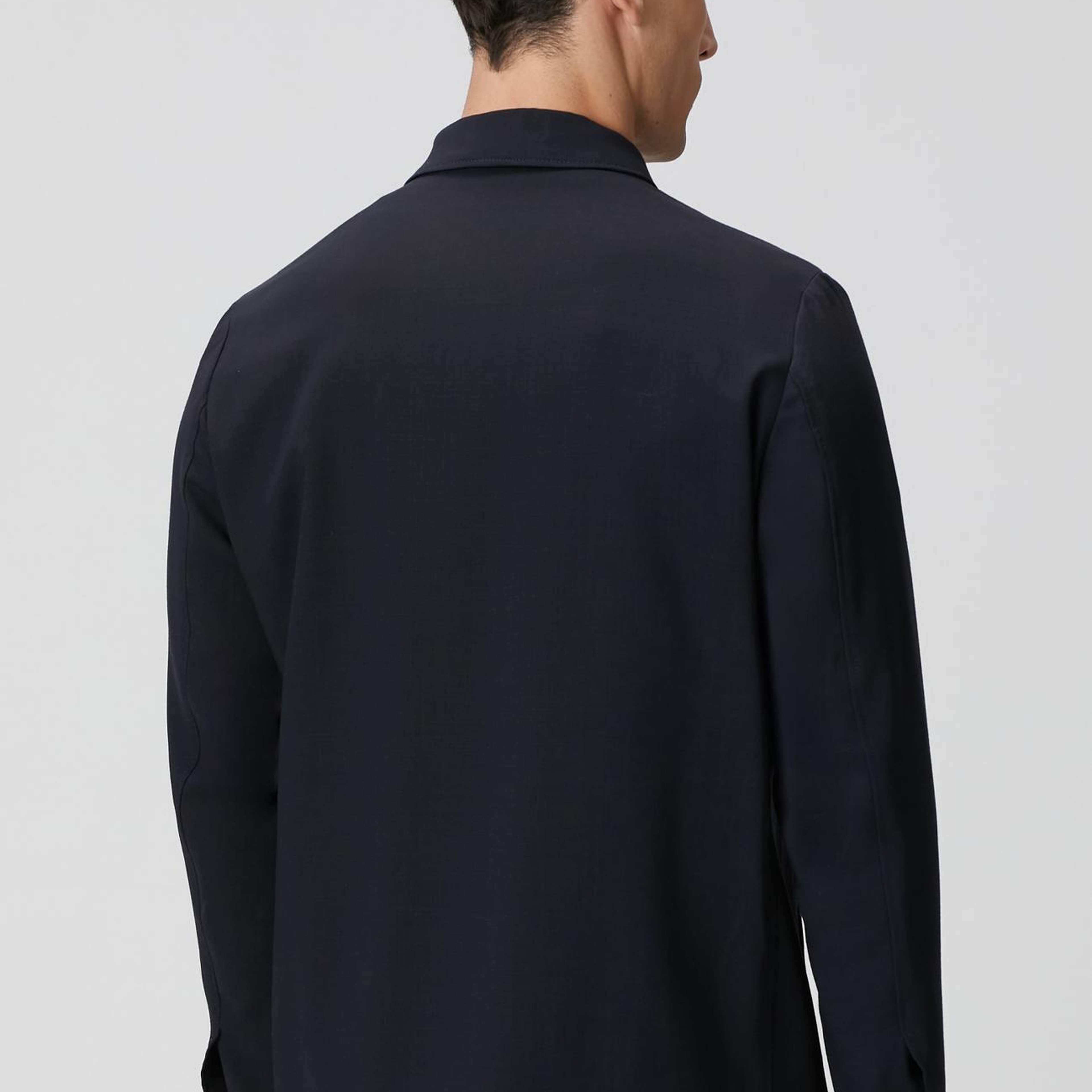 Network Erkek Koyu Lacivert Cep Detaylı Yün Dış Gömlek