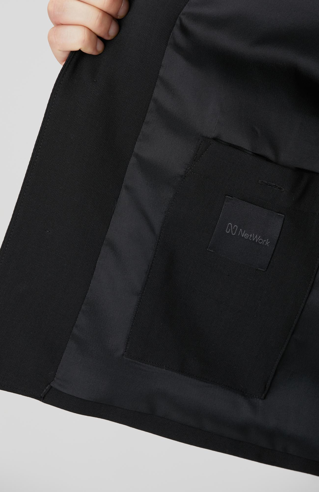 Network Erkek Siyah Cep Detaylı Yün Dış Gömlek