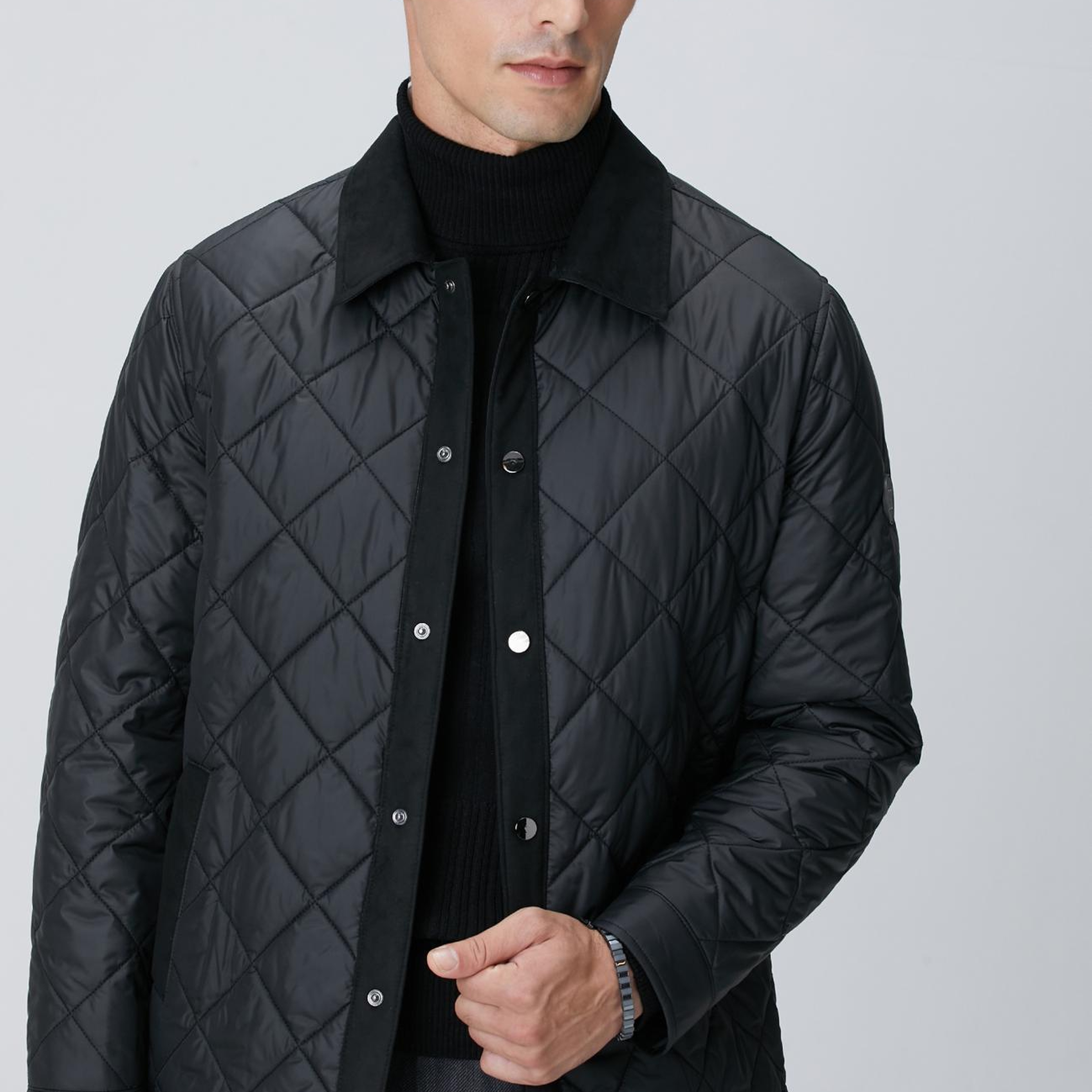 Network Erkek Siyah Coat Ceket