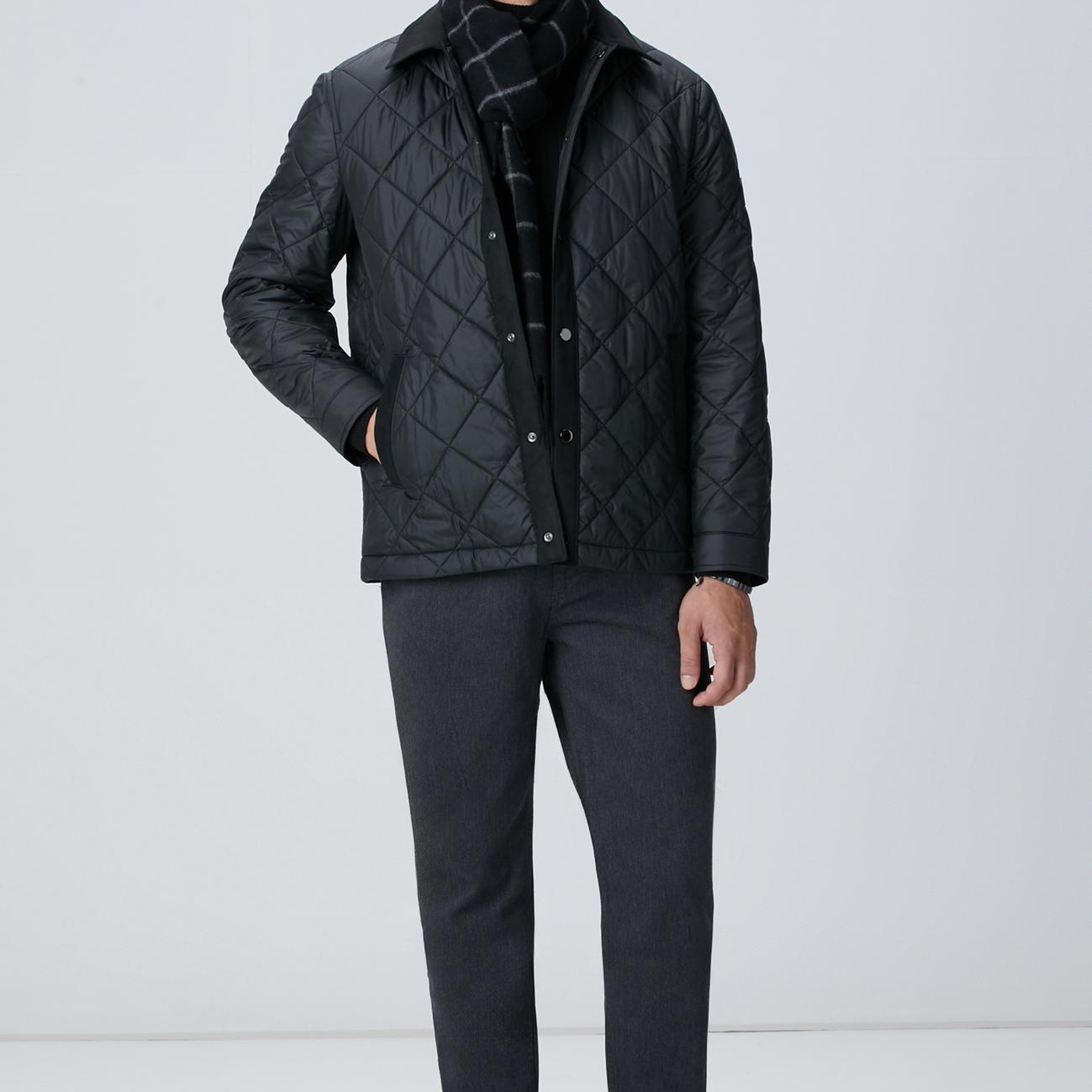 Network Erkek Siyah Coat Ceket