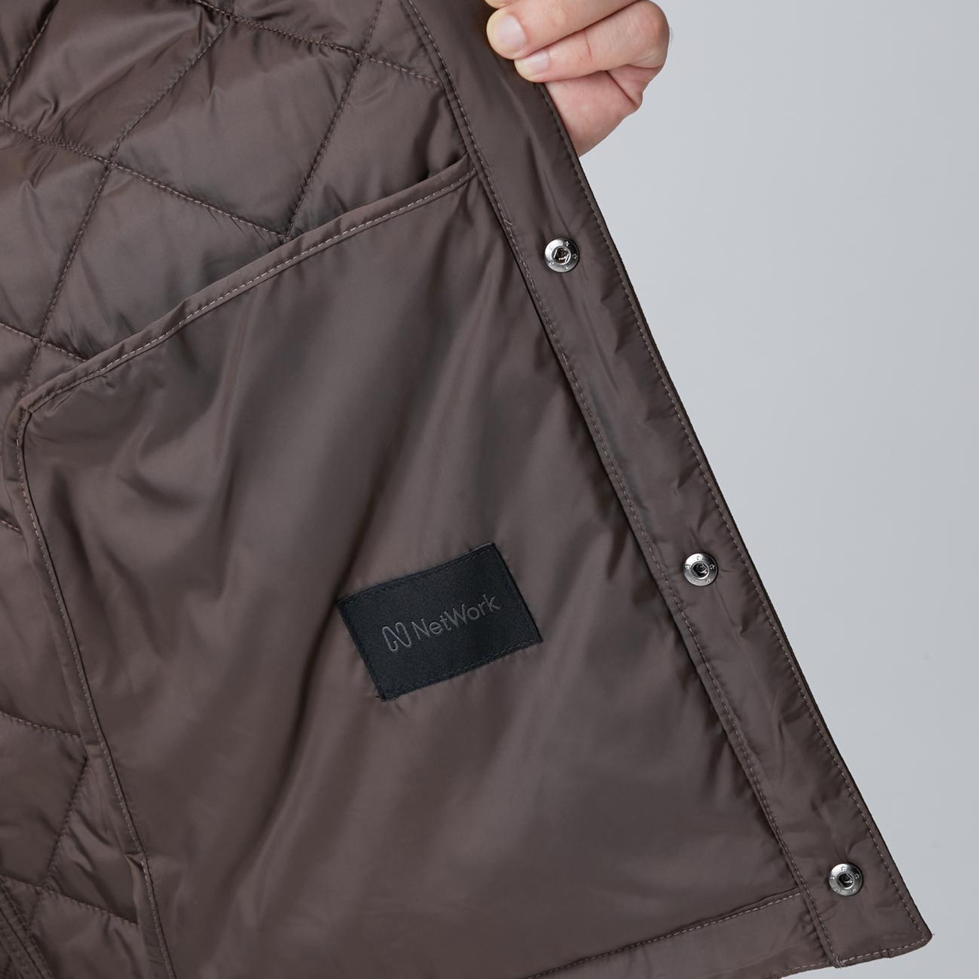 Network Erkek Kahverengi Süet Garnili Coat Ceket