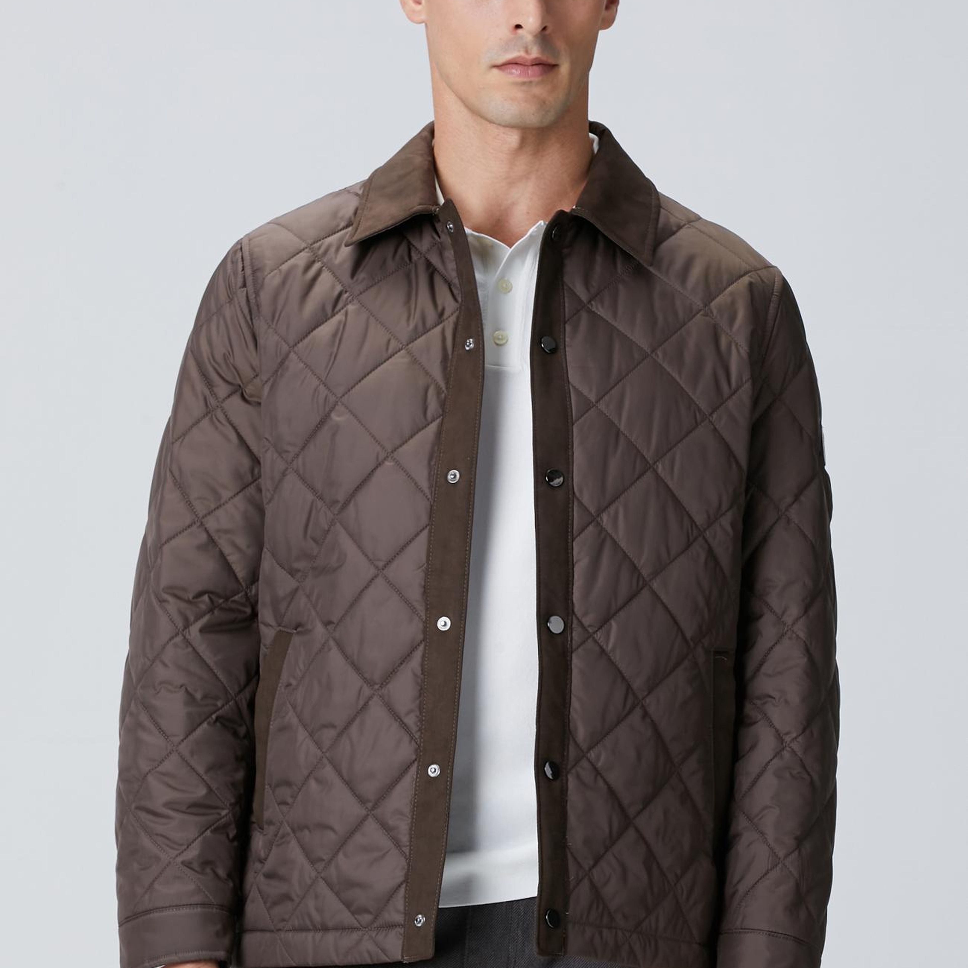 Network Erkek Kahverengi Süet Garnili Coat Ceket