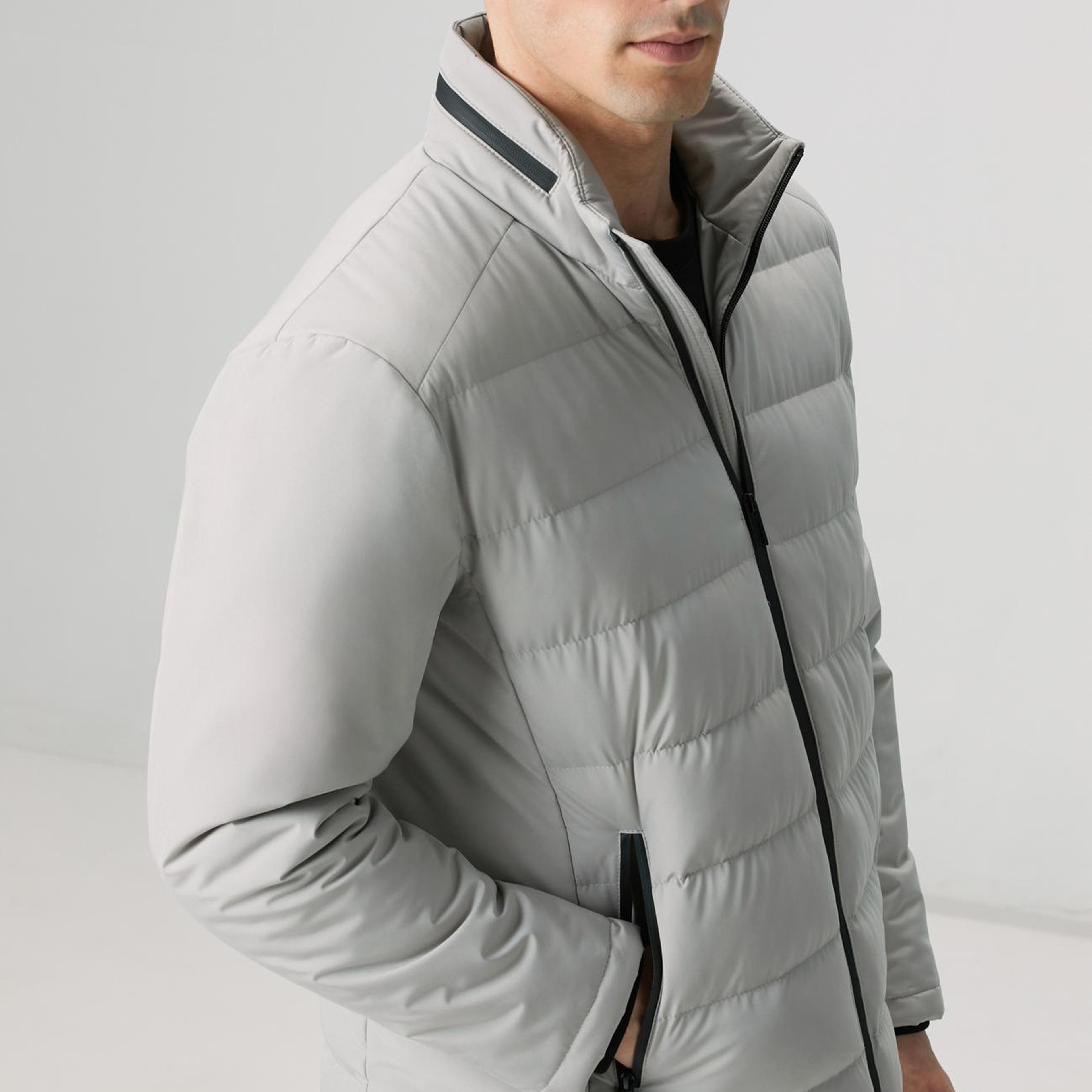 Network Erkek Taş Su Geçirmez Fermuarlı Casual Kaban