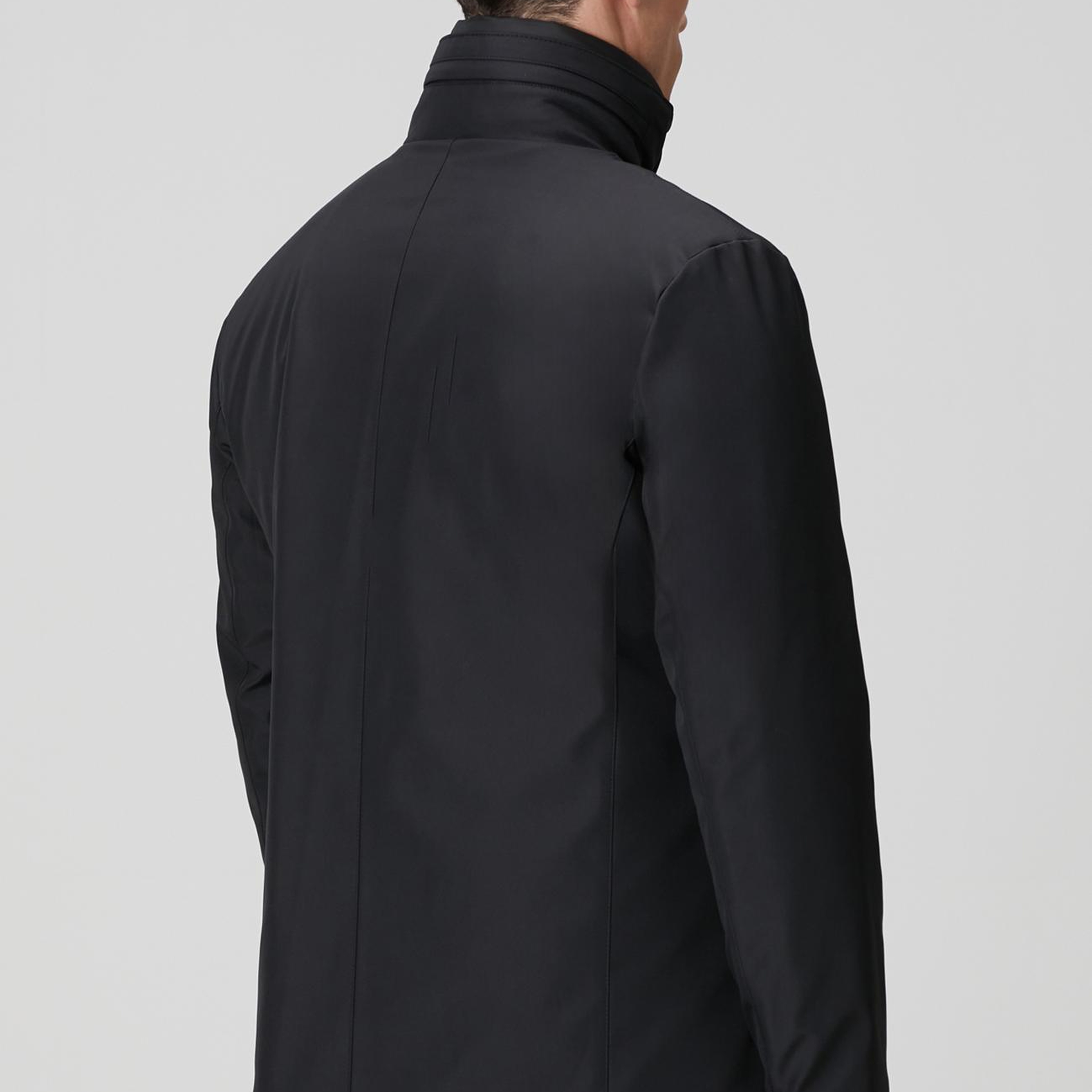 Network Erkek Siyah Dik Yaka Casual Kaban