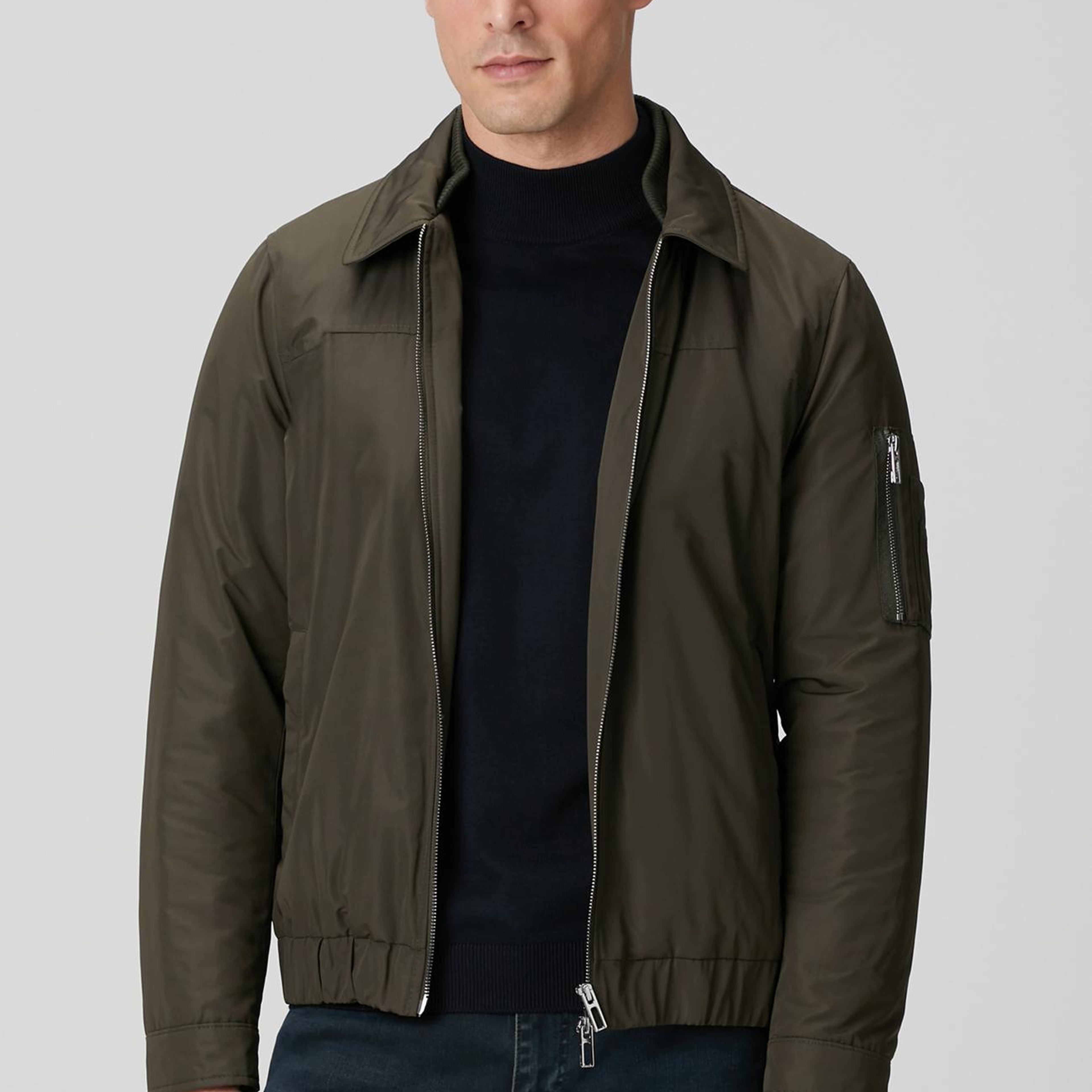 Network Erkek Haki Bomber Mont