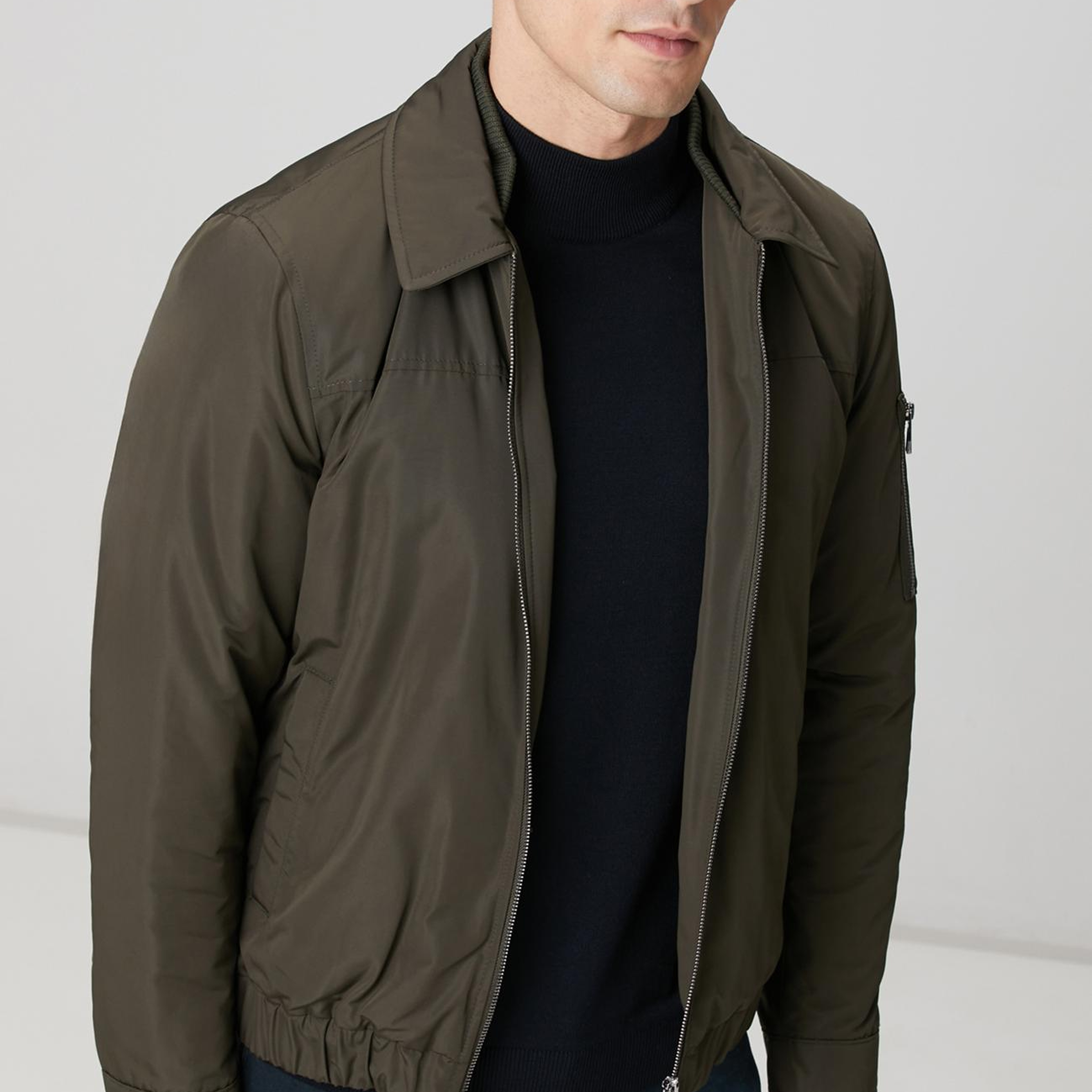 Network Erkek Haki Bomber Mont