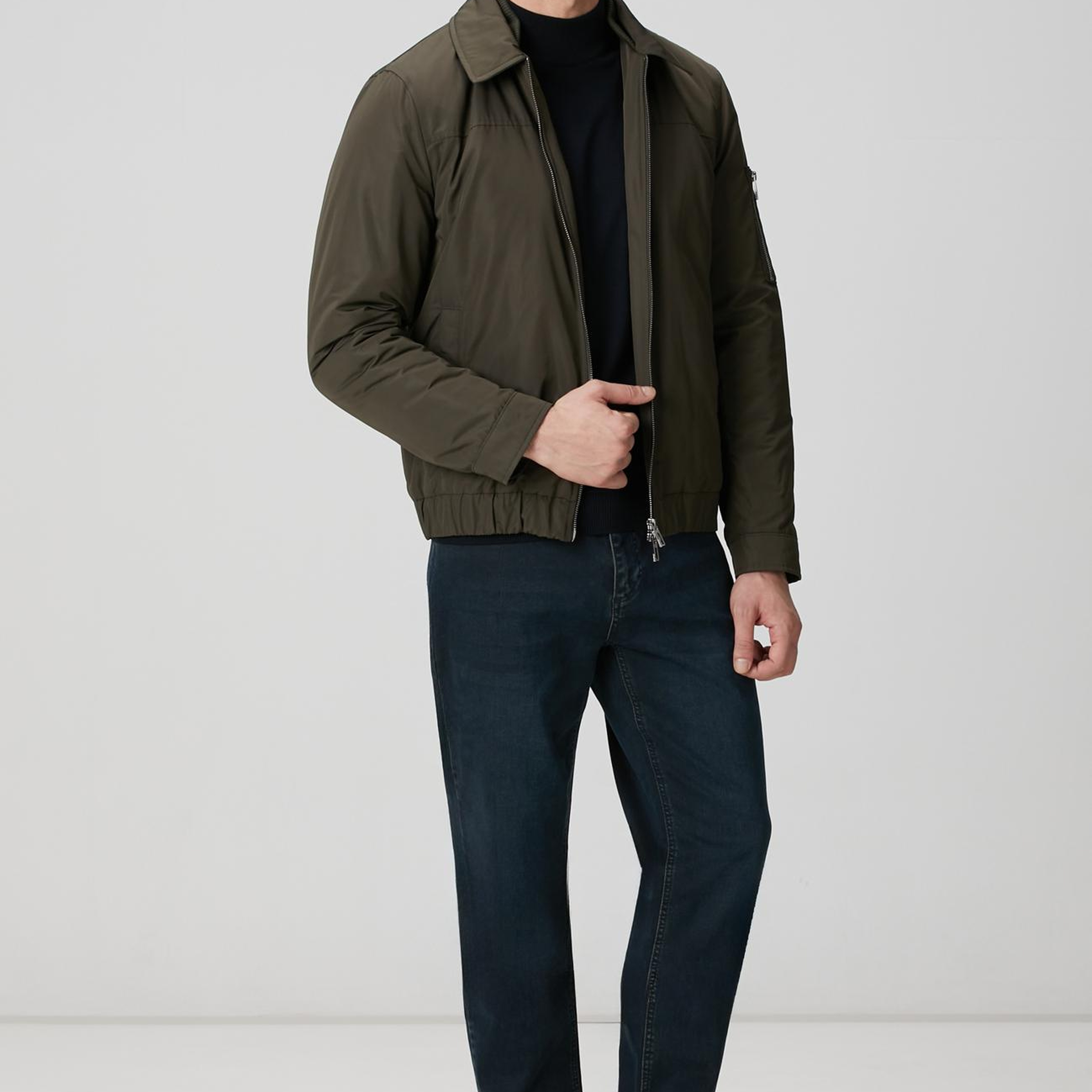 Network Erkek Haki Bomber Mont