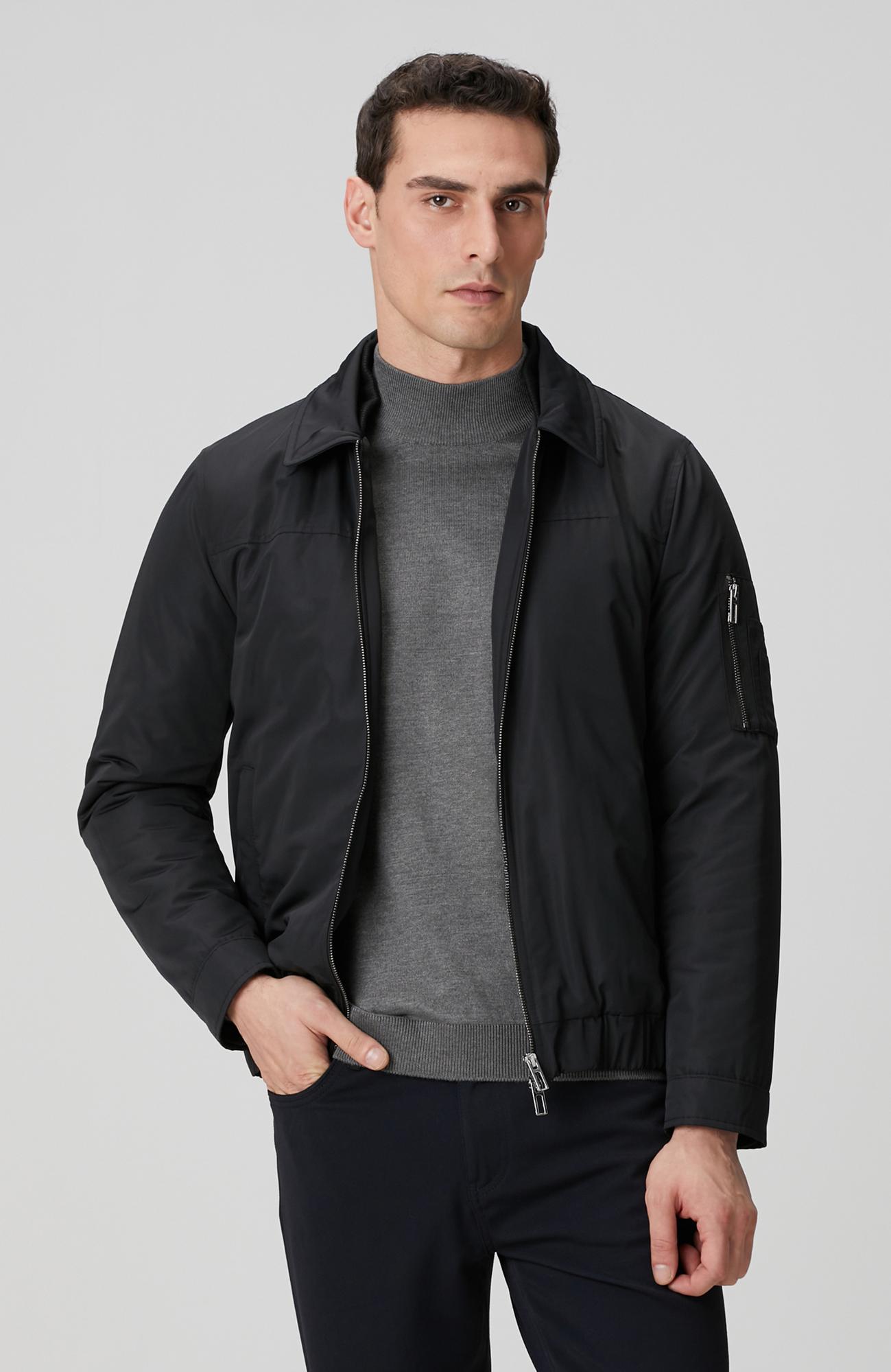 Network Erkek Siyah Bomber Mont