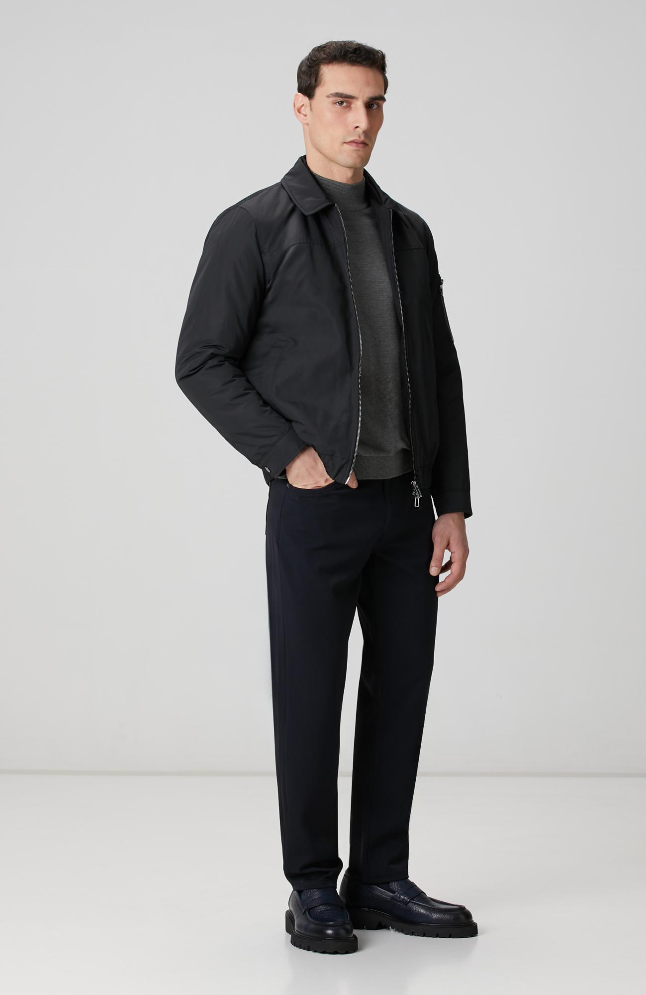 Network Erkek Siyah Bomber Mont