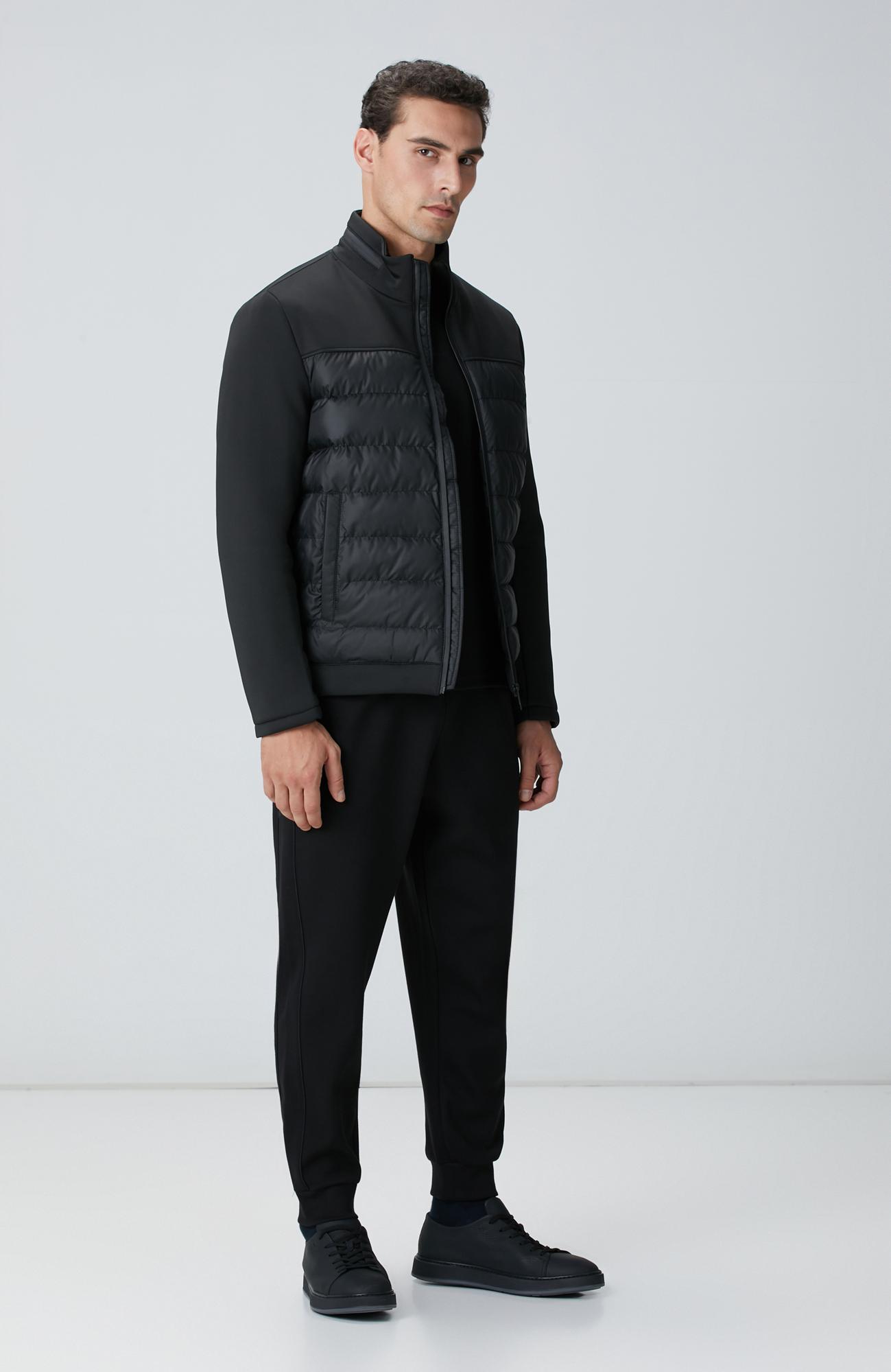 Network Erkek Siyah Scuba Garnili Kapitoneli Mont