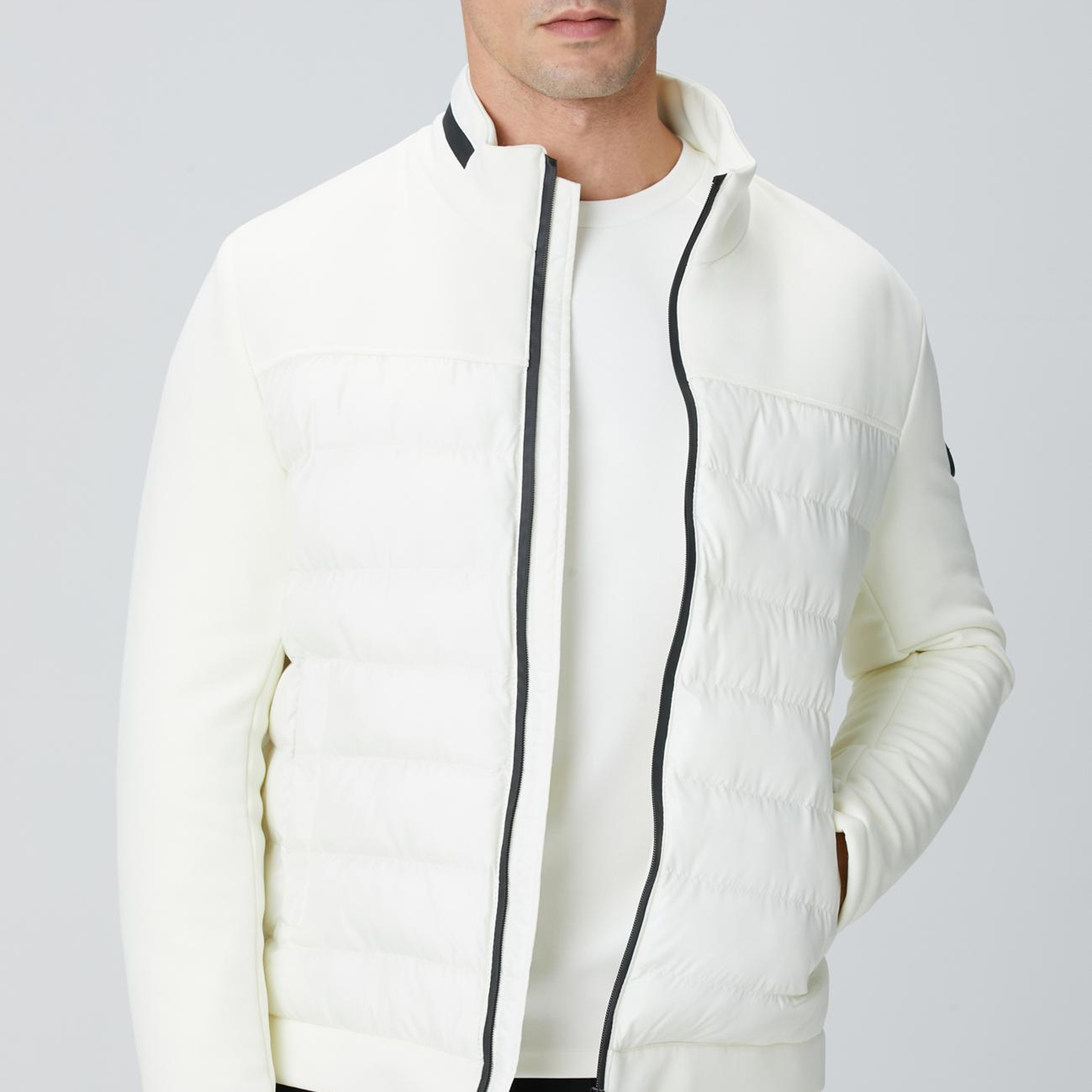 Network Erkek Ekru Kapitone Mont