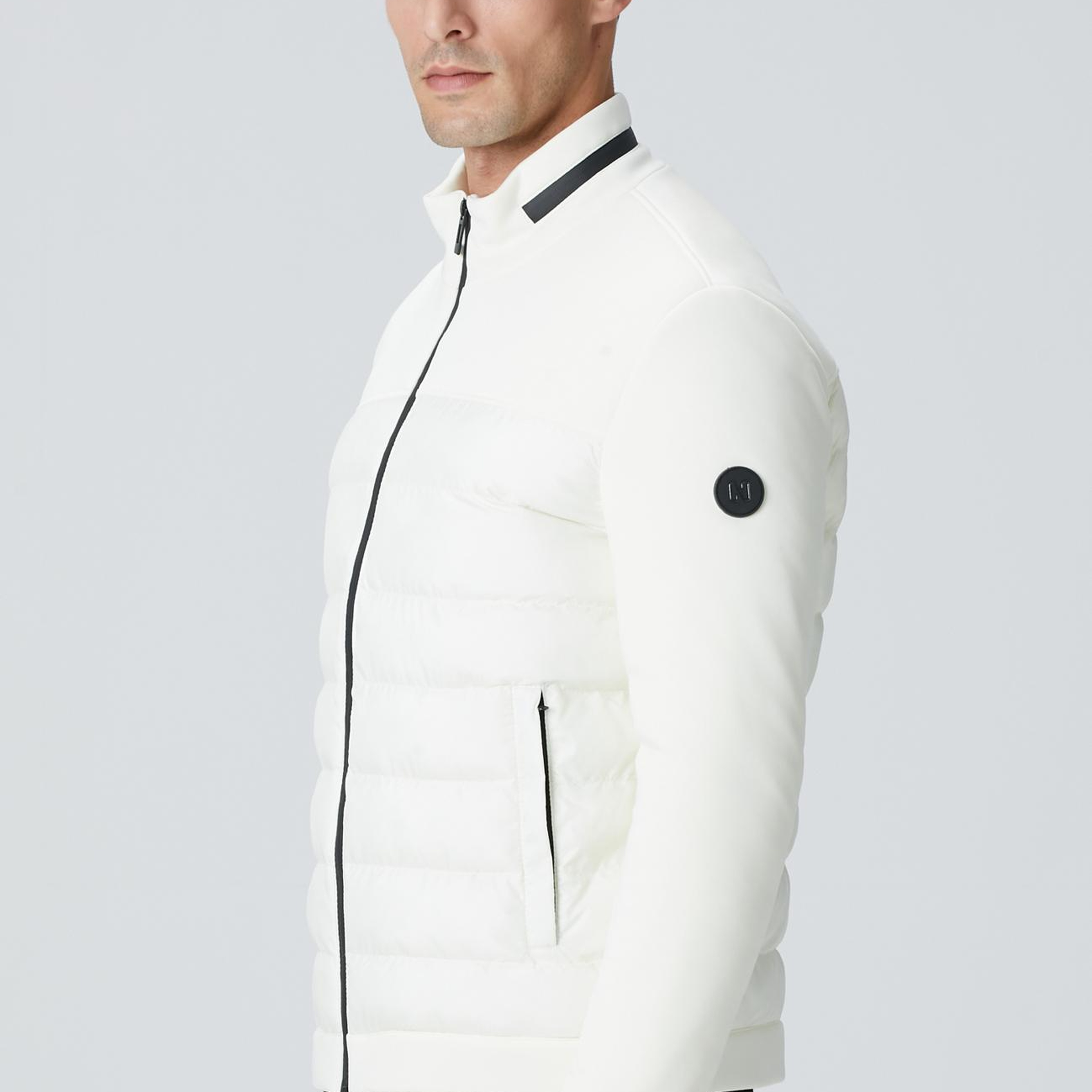 Network Erkek Ekru Kapitone Mont