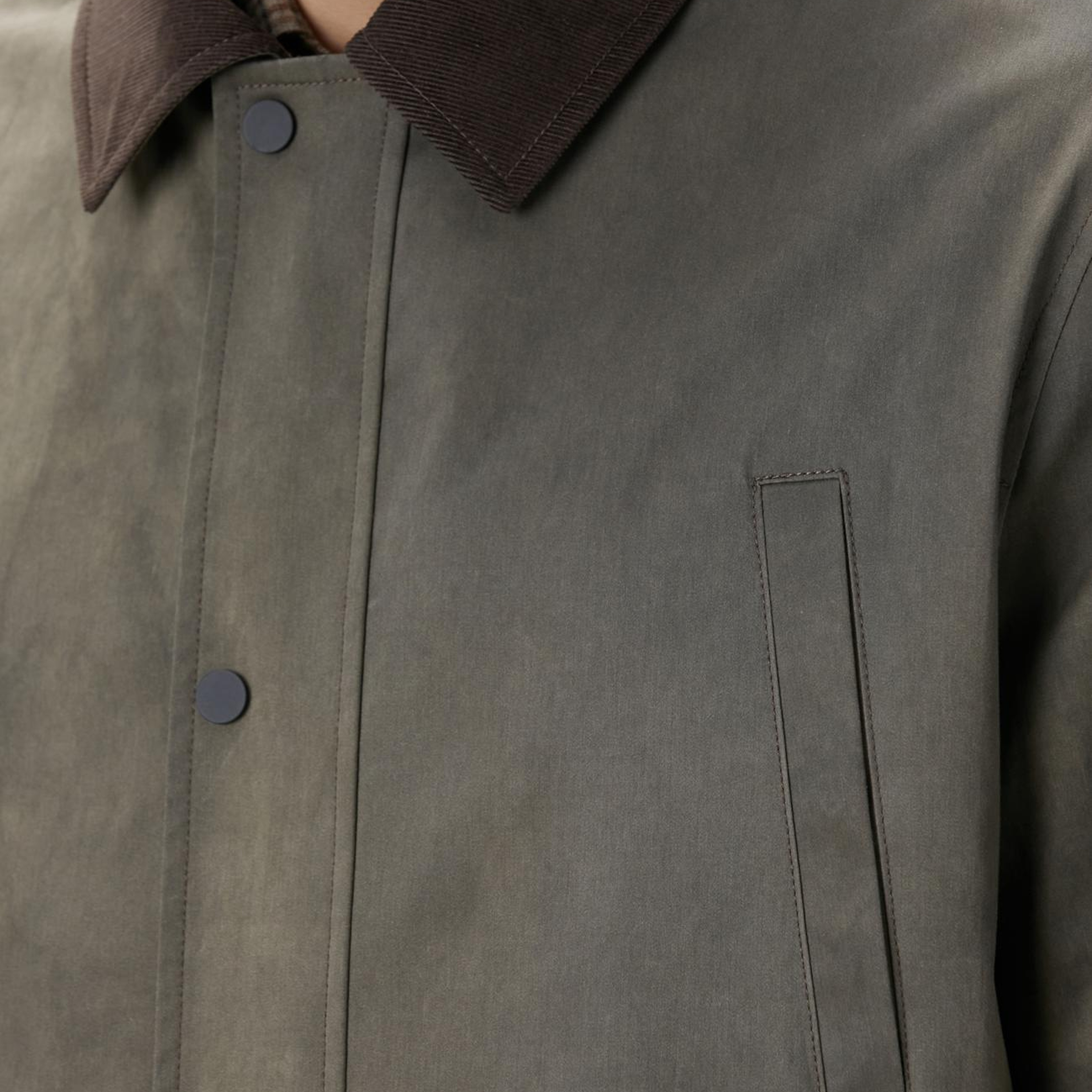 Network Erkek Haki Batik Desenli Coat Ceket