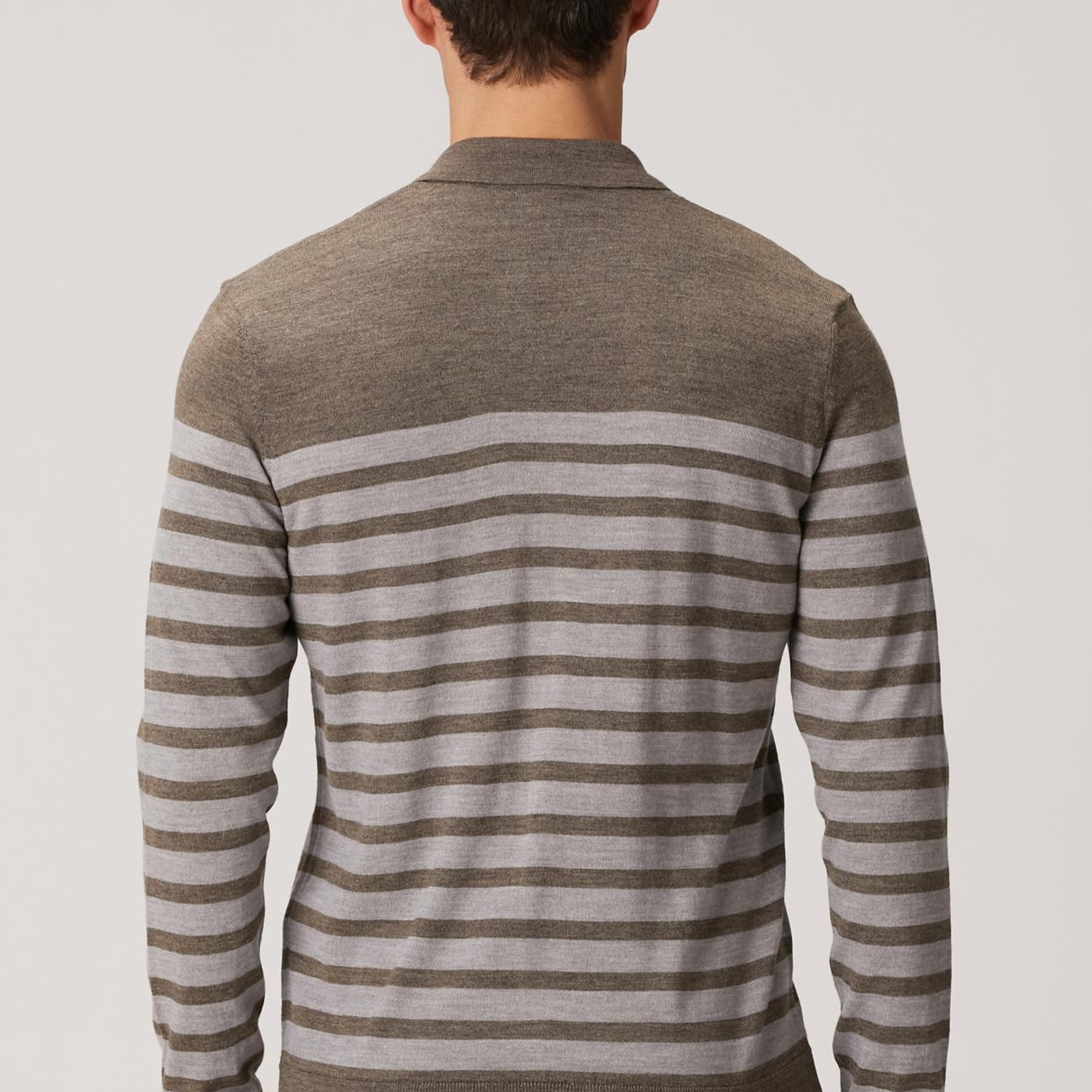 Network Erkek Kahverengi Çizgili Triko Kazak