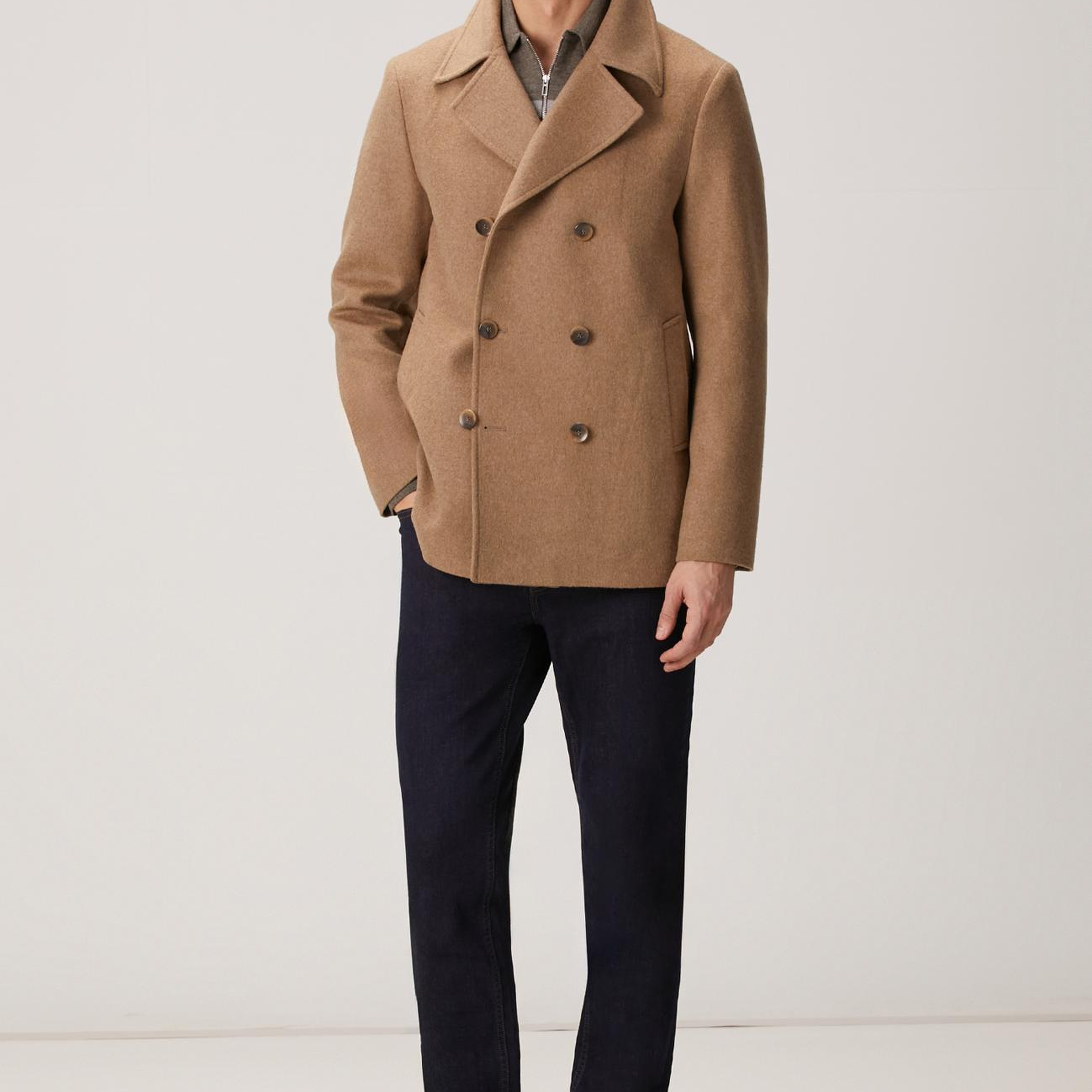 Network Erkek Kahverengi Çizgili Triko Kazak