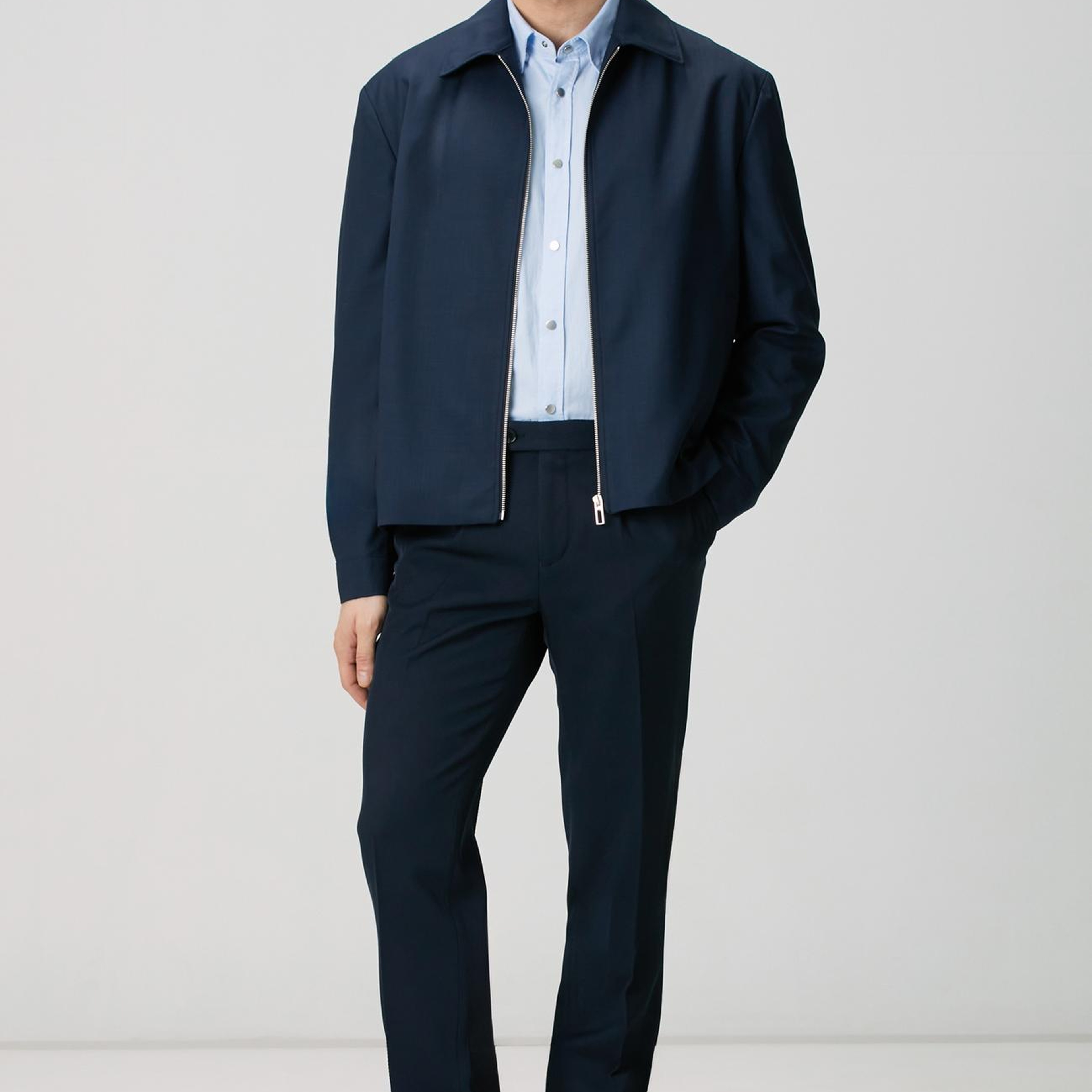 Network Erkek Mavi Oxford Gömlek