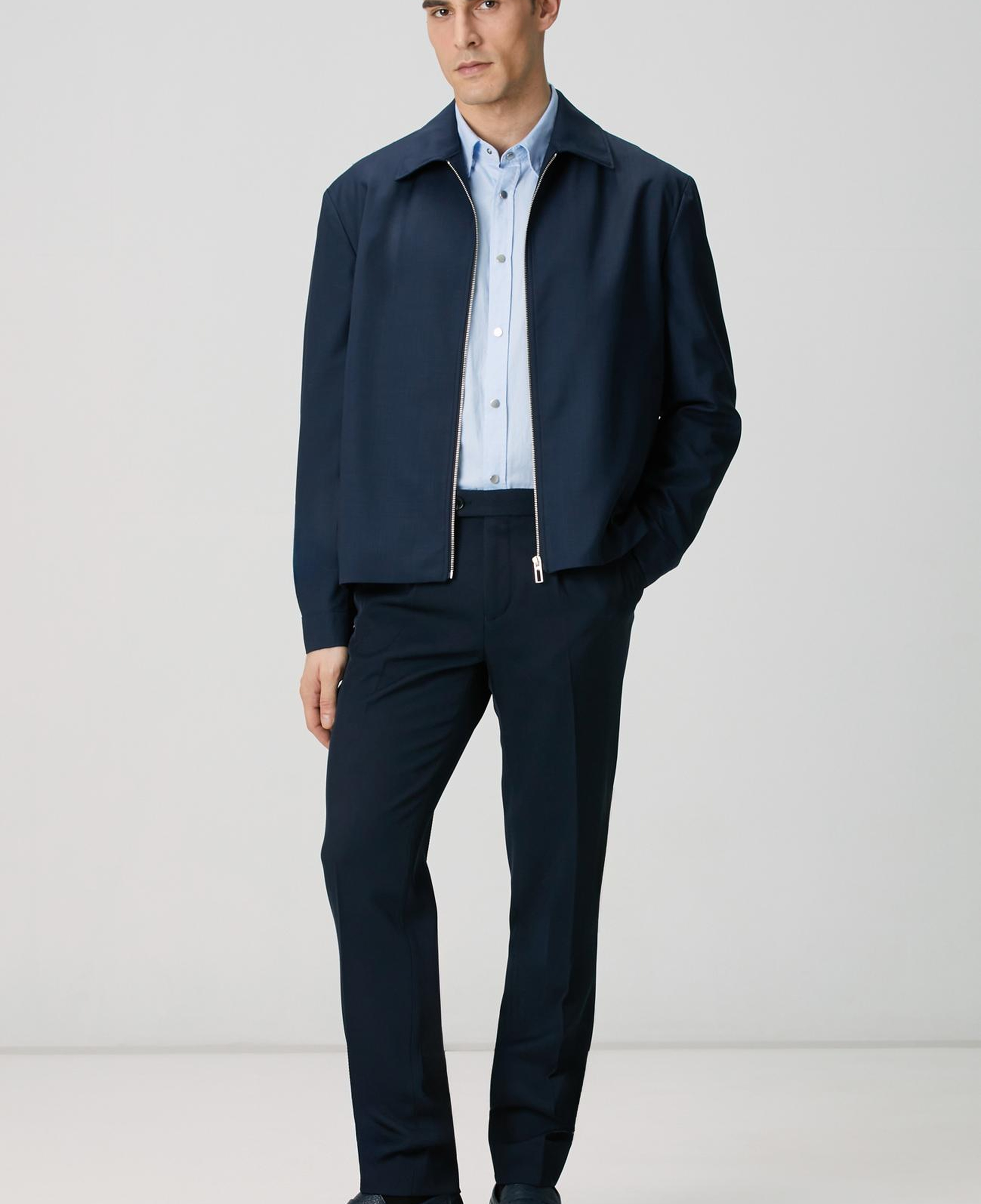 Network Erkek Mavi Oxford Gömlek