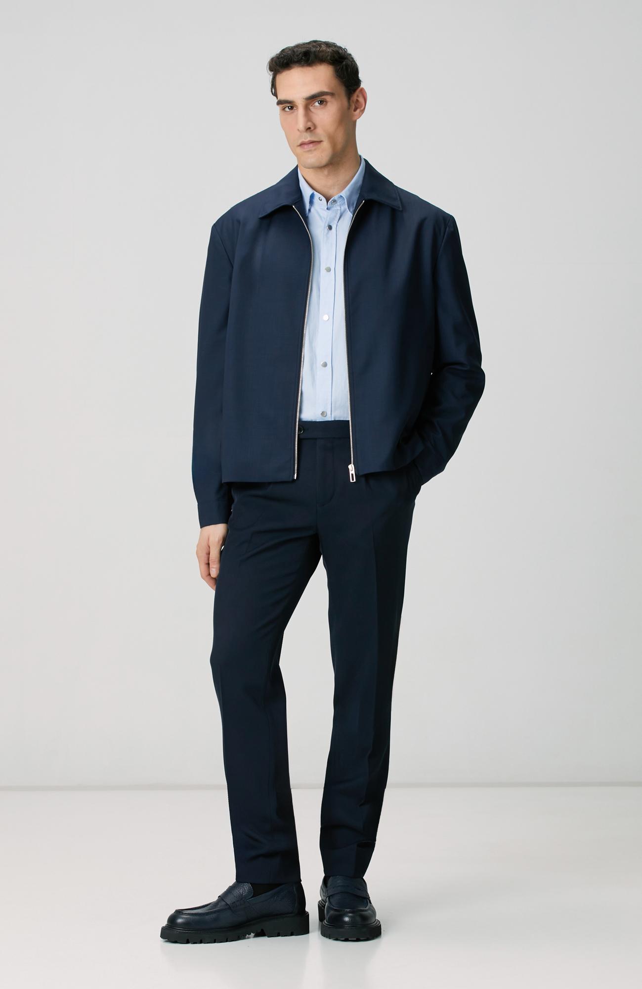 Network Erkek Mavi Oxford Gömlek