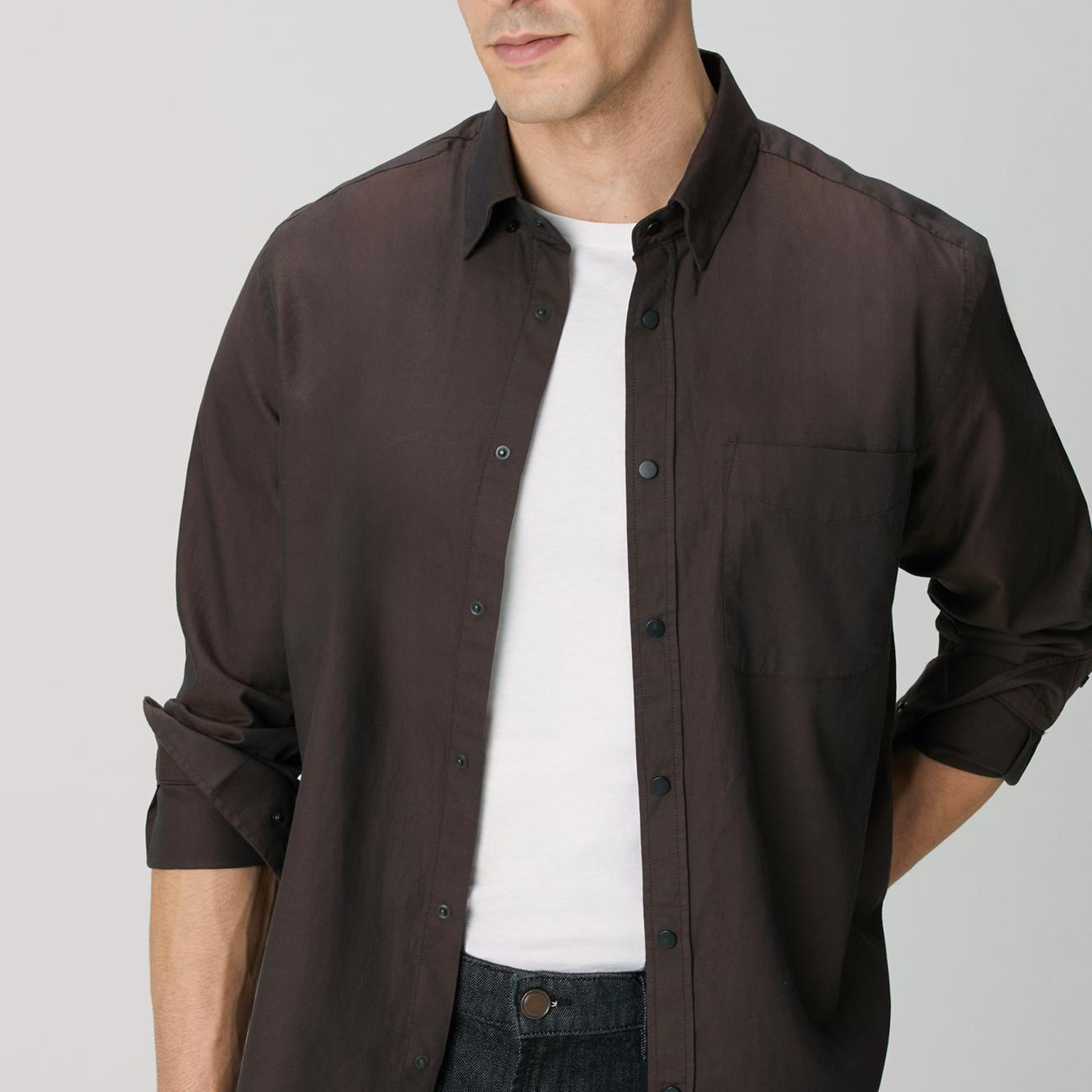 Network Erkek Kahverengi Oxford Gömlek