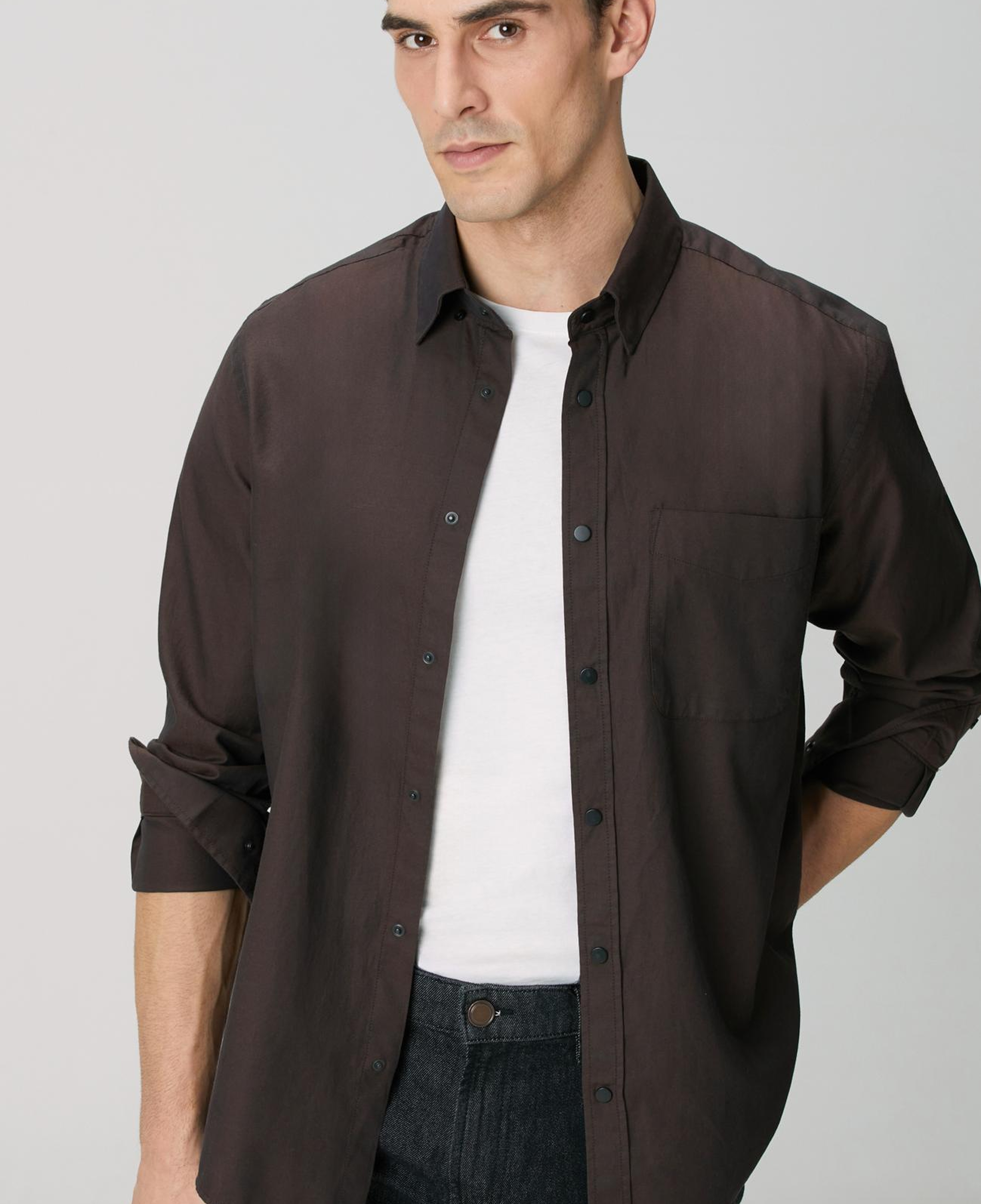 Network Erkek Kahverengi Oxford Gömlek