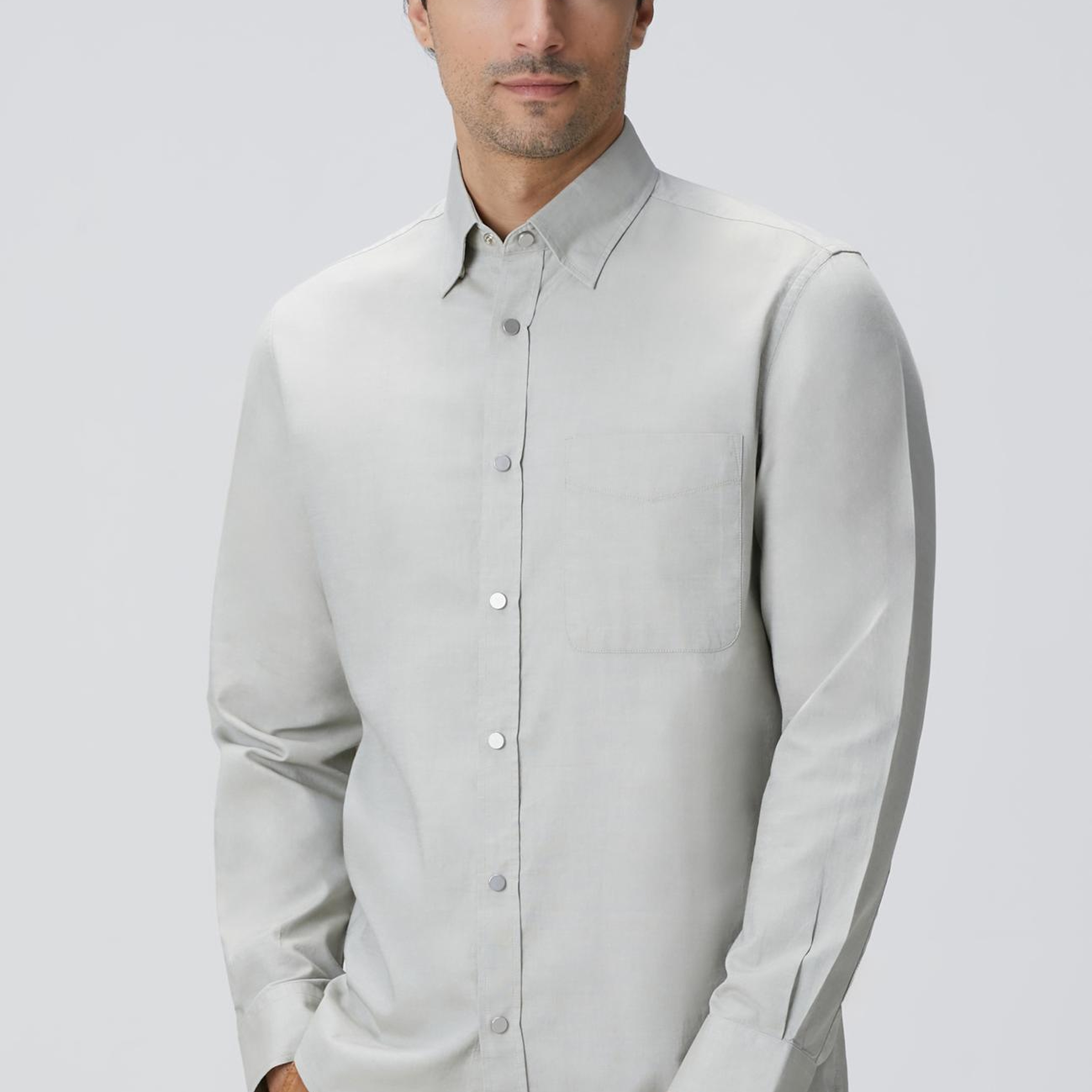 Network Erkek Açık Haki Oxford Gömlek