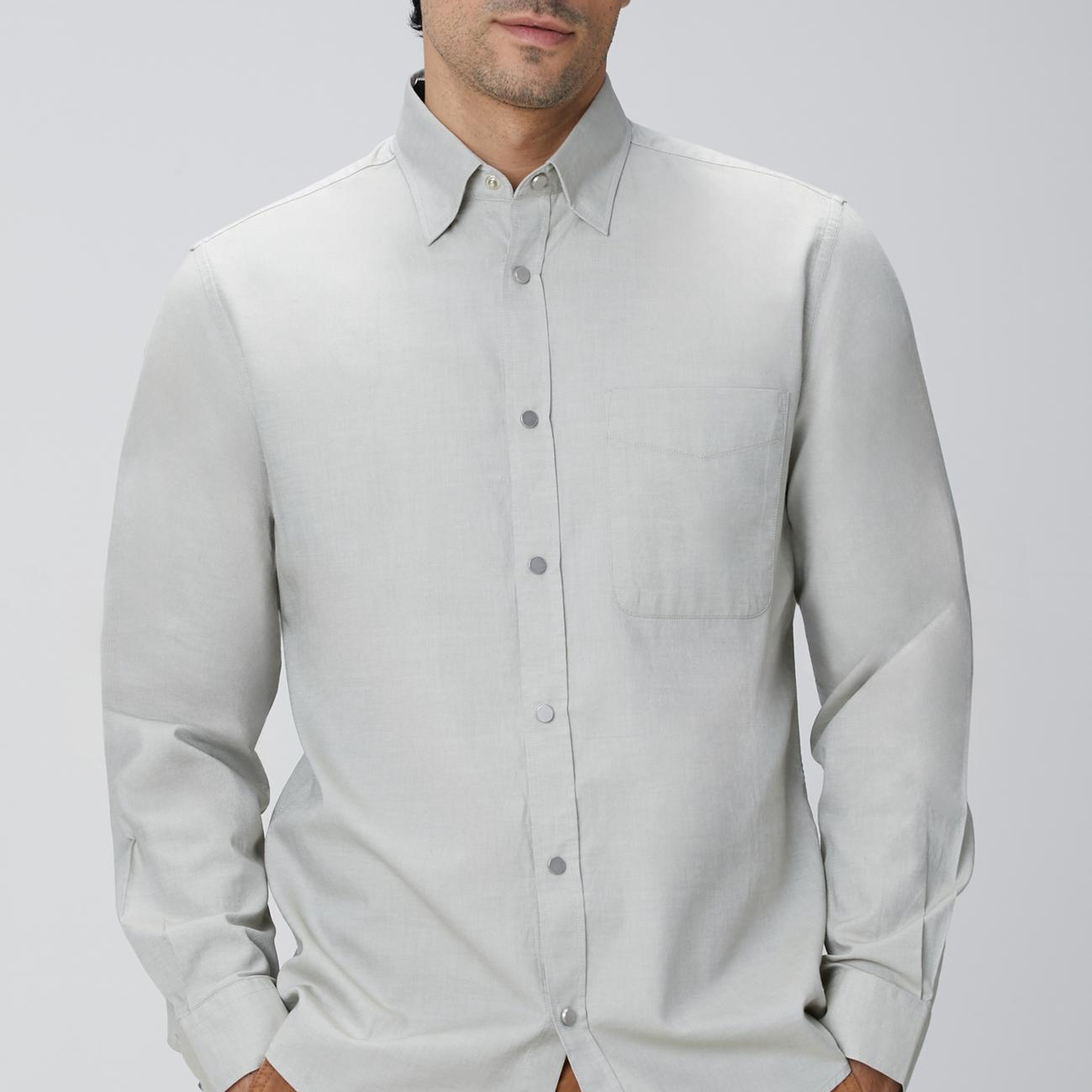 Network Erkek Açık Haki Oxford Gömlek