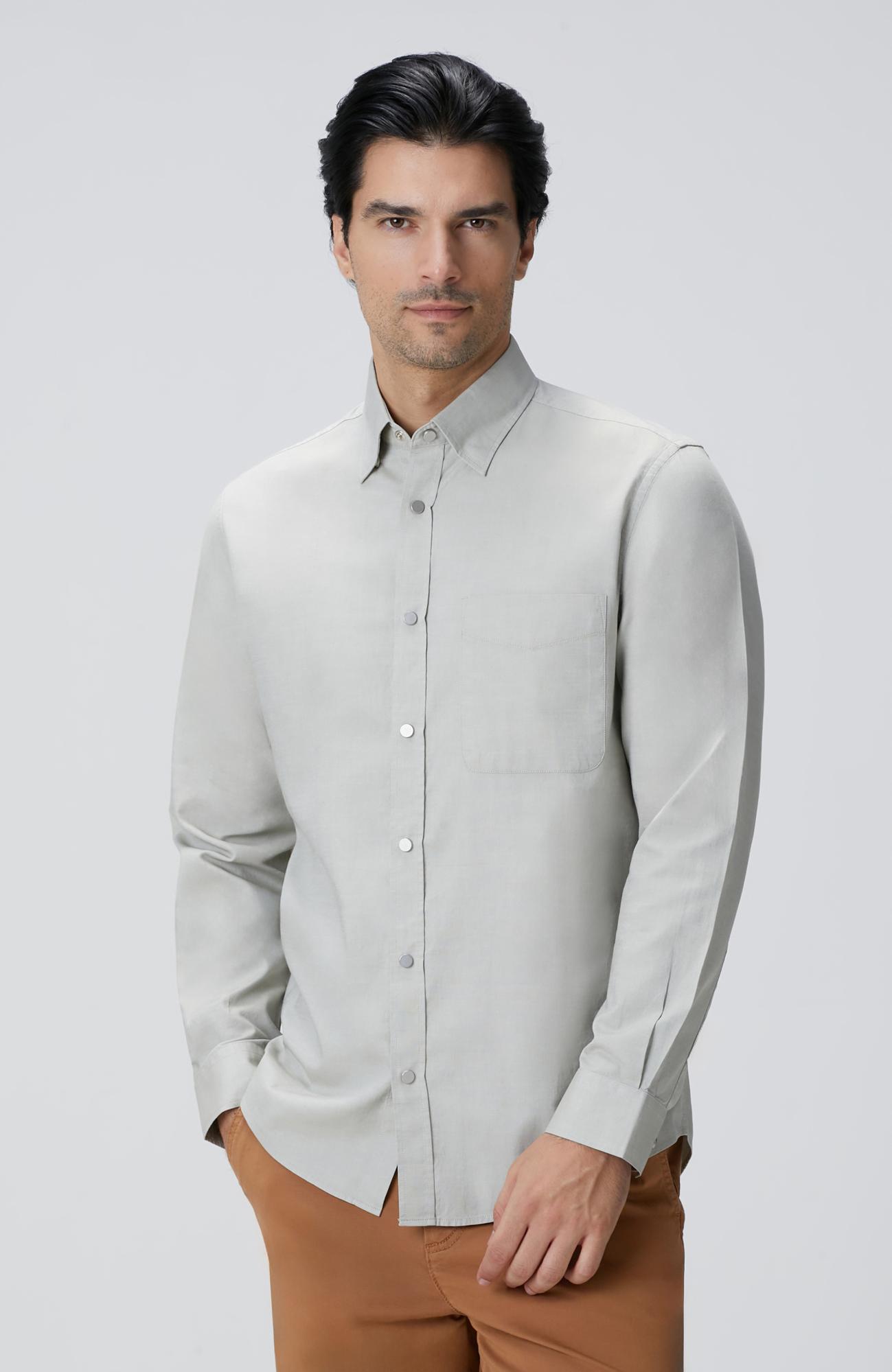 Network Erkek Açık Haki Oxford Gömlek