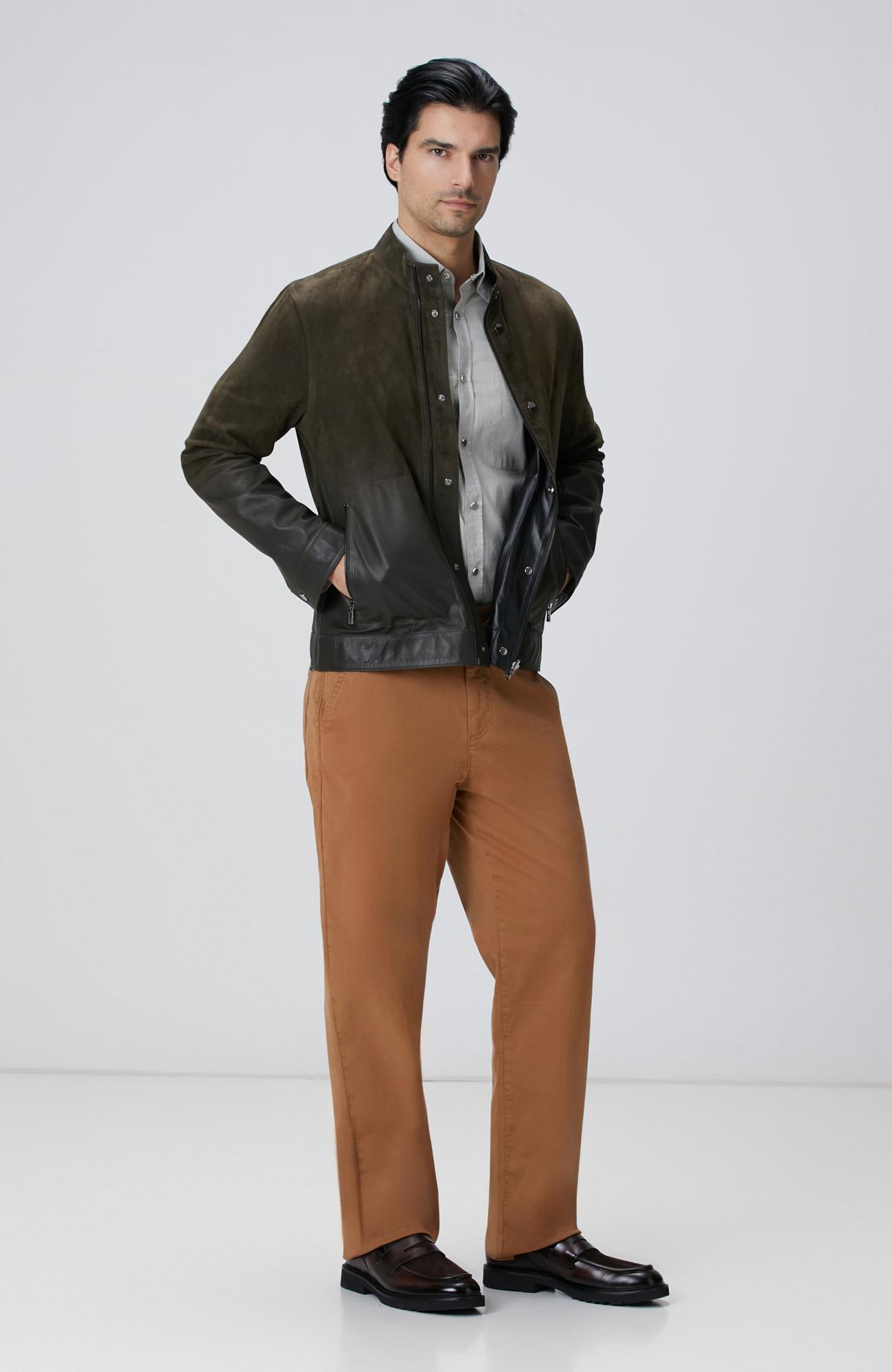 Network Erkek Açık Haki Oxford Gömlek