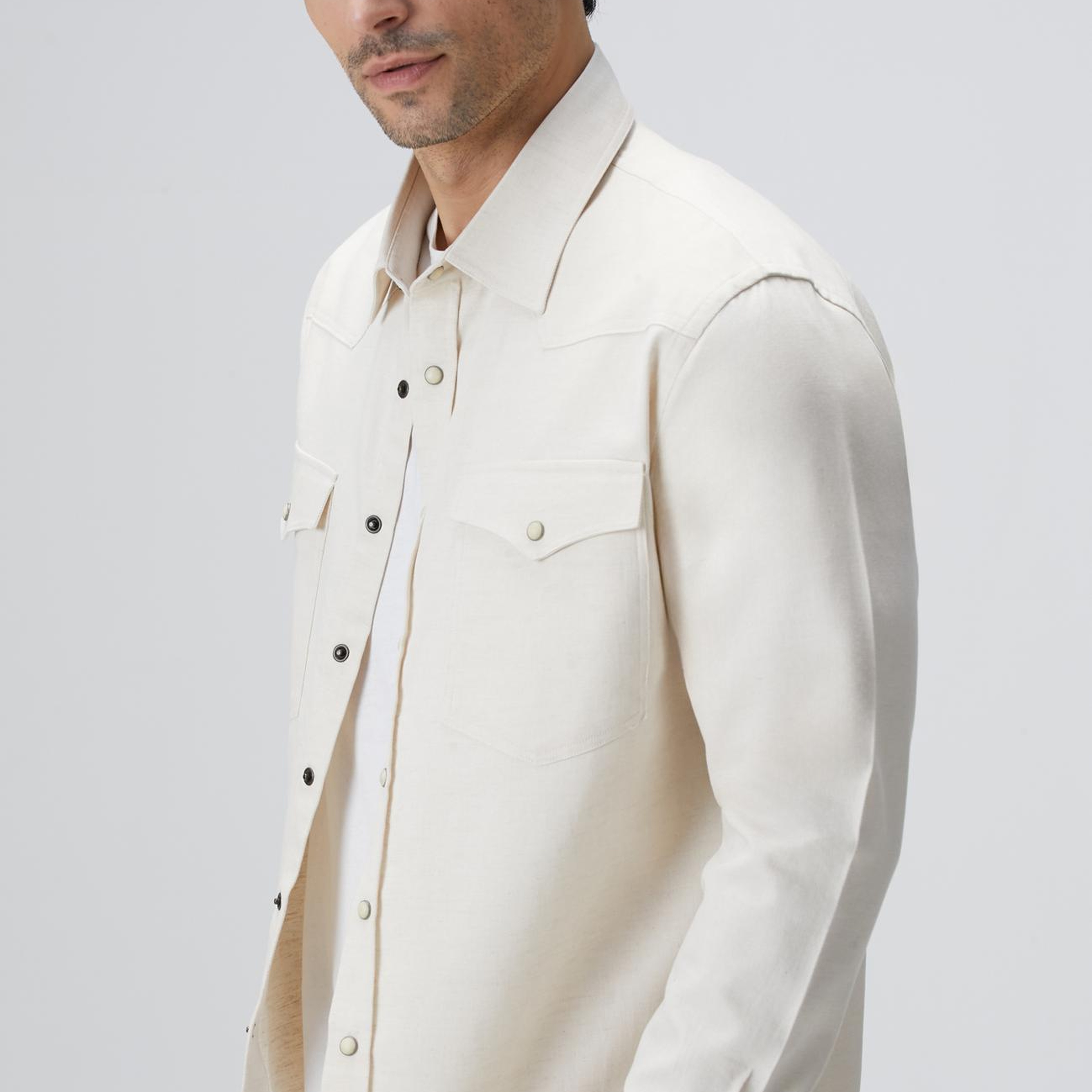 Network Erkek Naturel Keten Karışımlı Gömlek