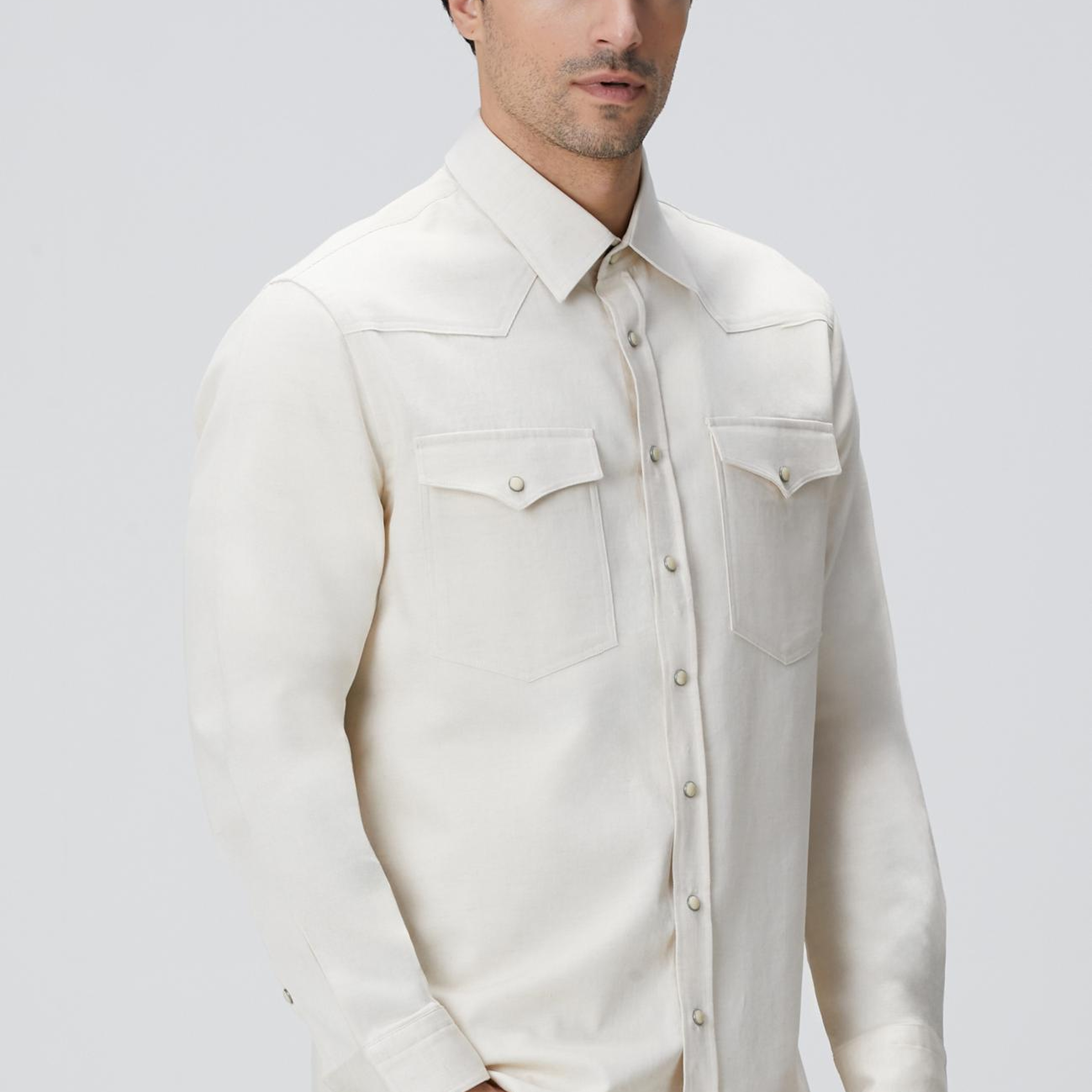 Network Erkek Naturel Keten Karışımlı Gömlek