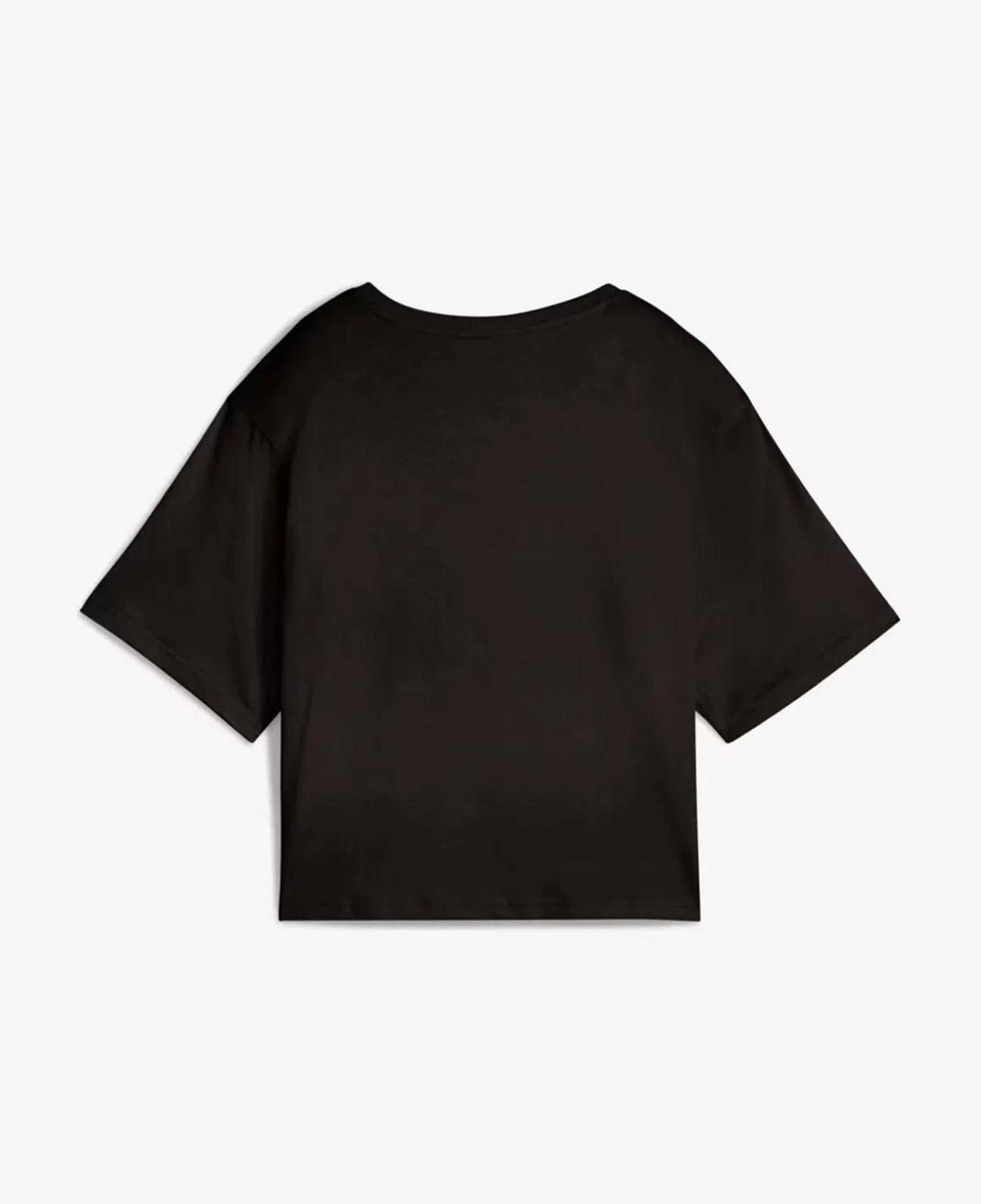 Puma Essential Cropped No. 1 Logo Kadın Siyah T-Shirt