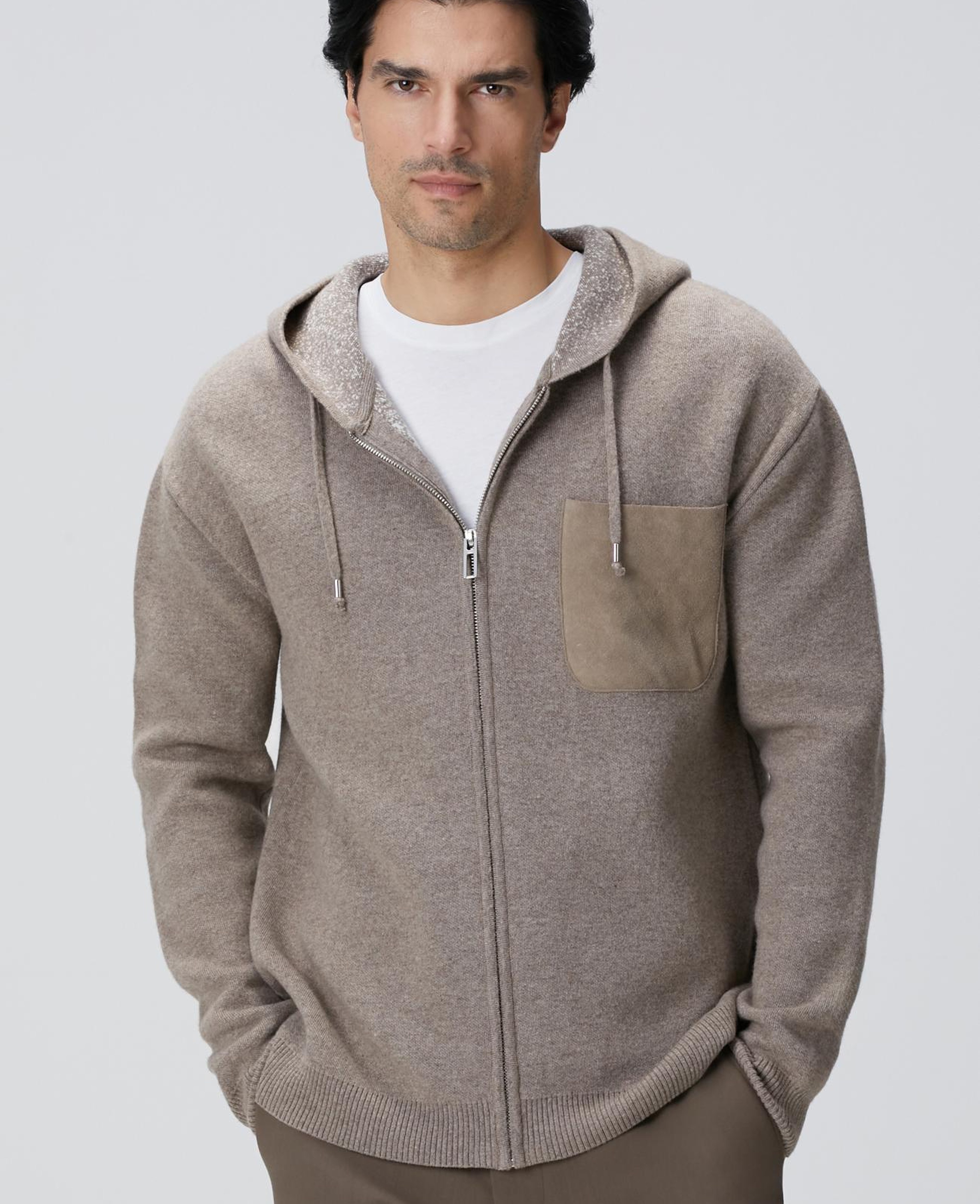 Network Erkek Limited Vizon Kapüşonlu Triko Mont