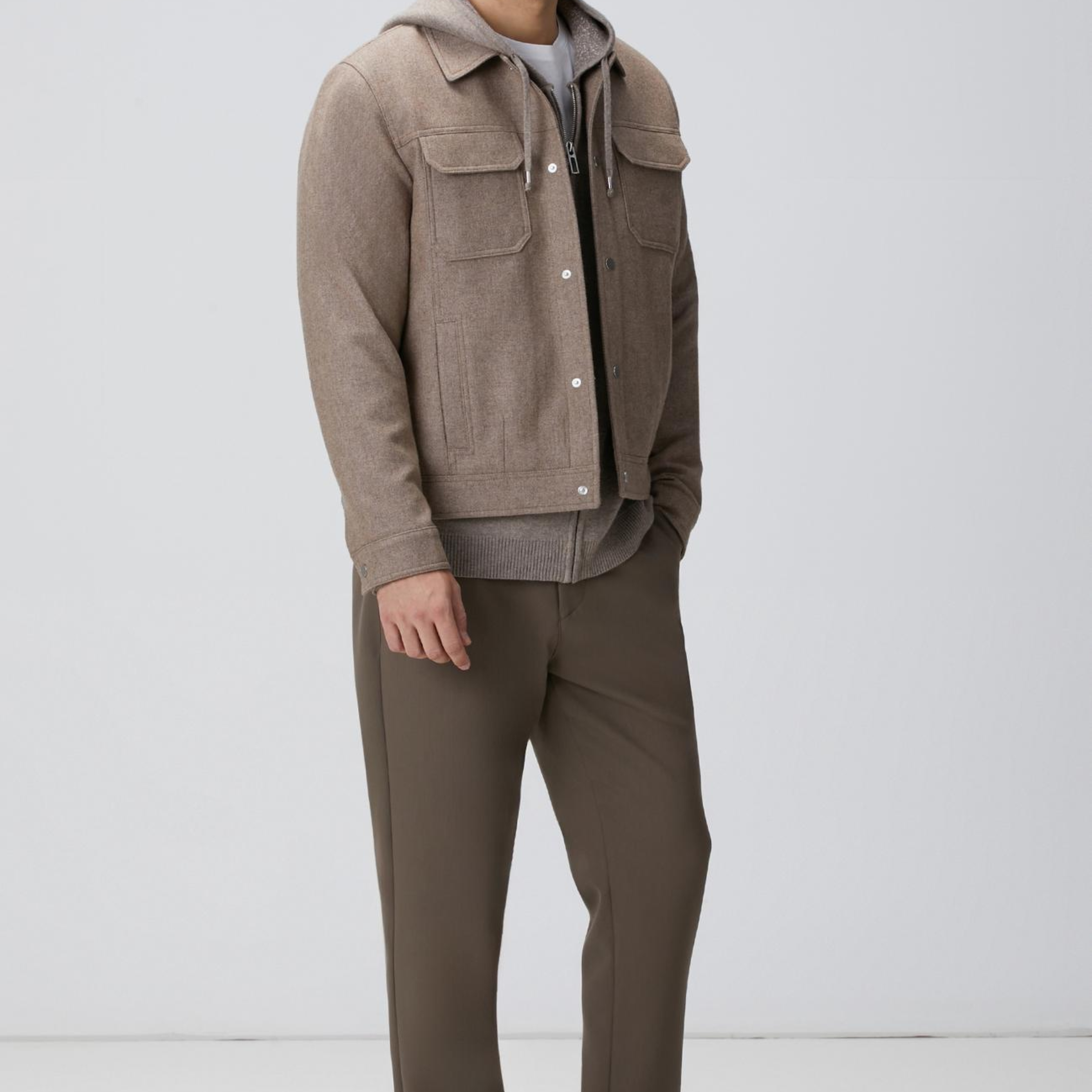 Network Erkek Limited Vizon Kapüşonlu Triko Mont