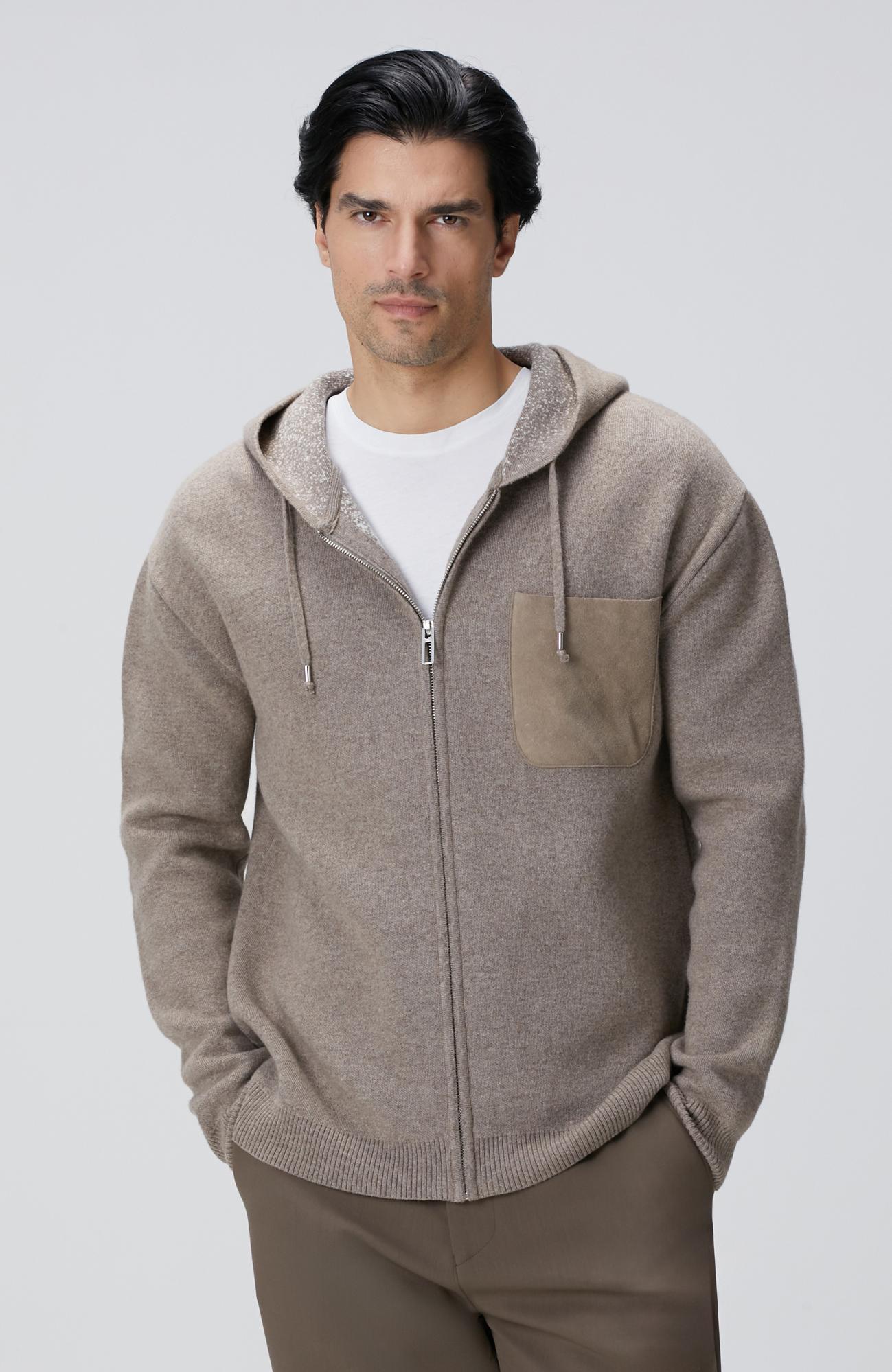 Network Erkek Limited Vizon Kapüşonlu Triko Mont