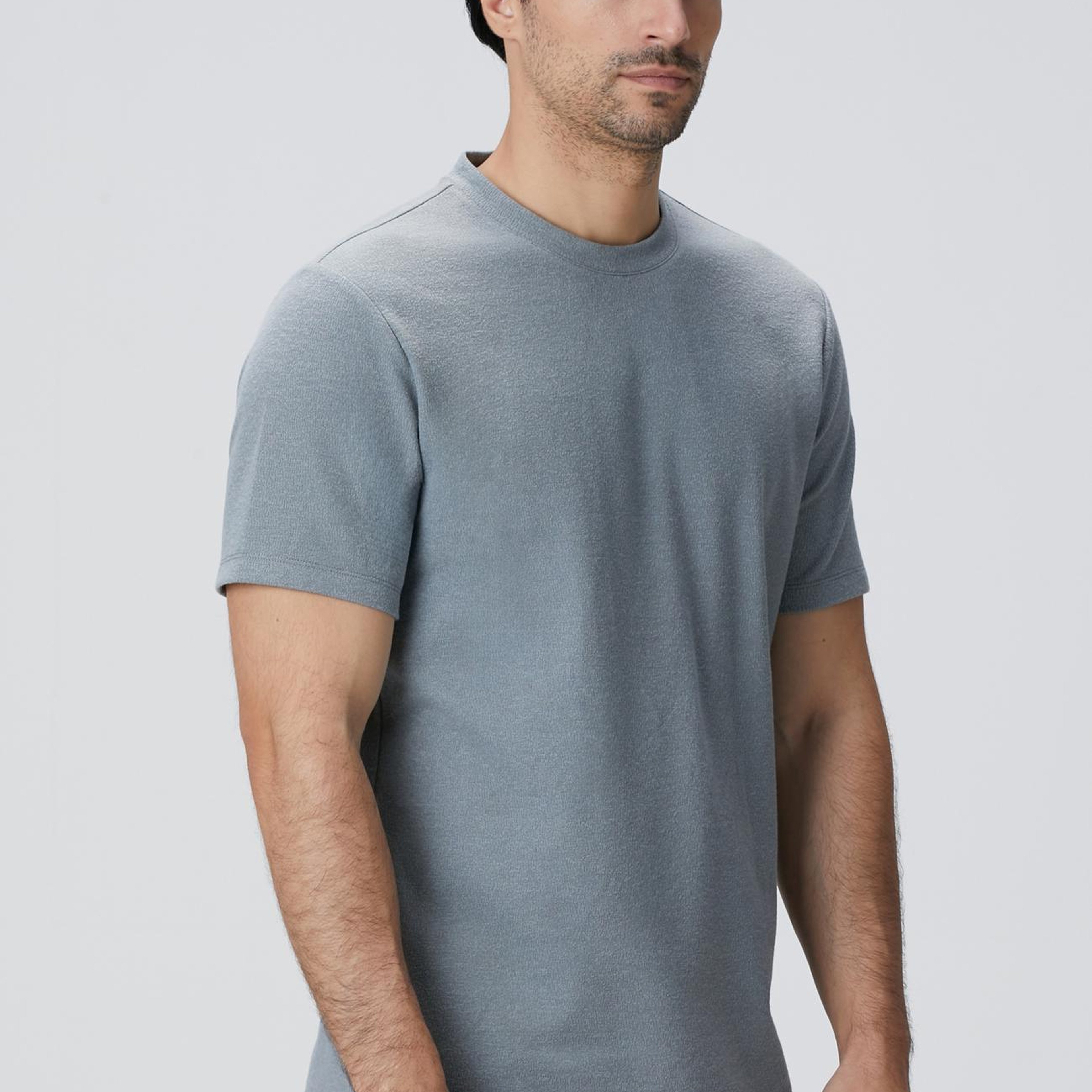 Network Erkek Mint Nane Bisiklet Yaka Jakarlı T-shirt