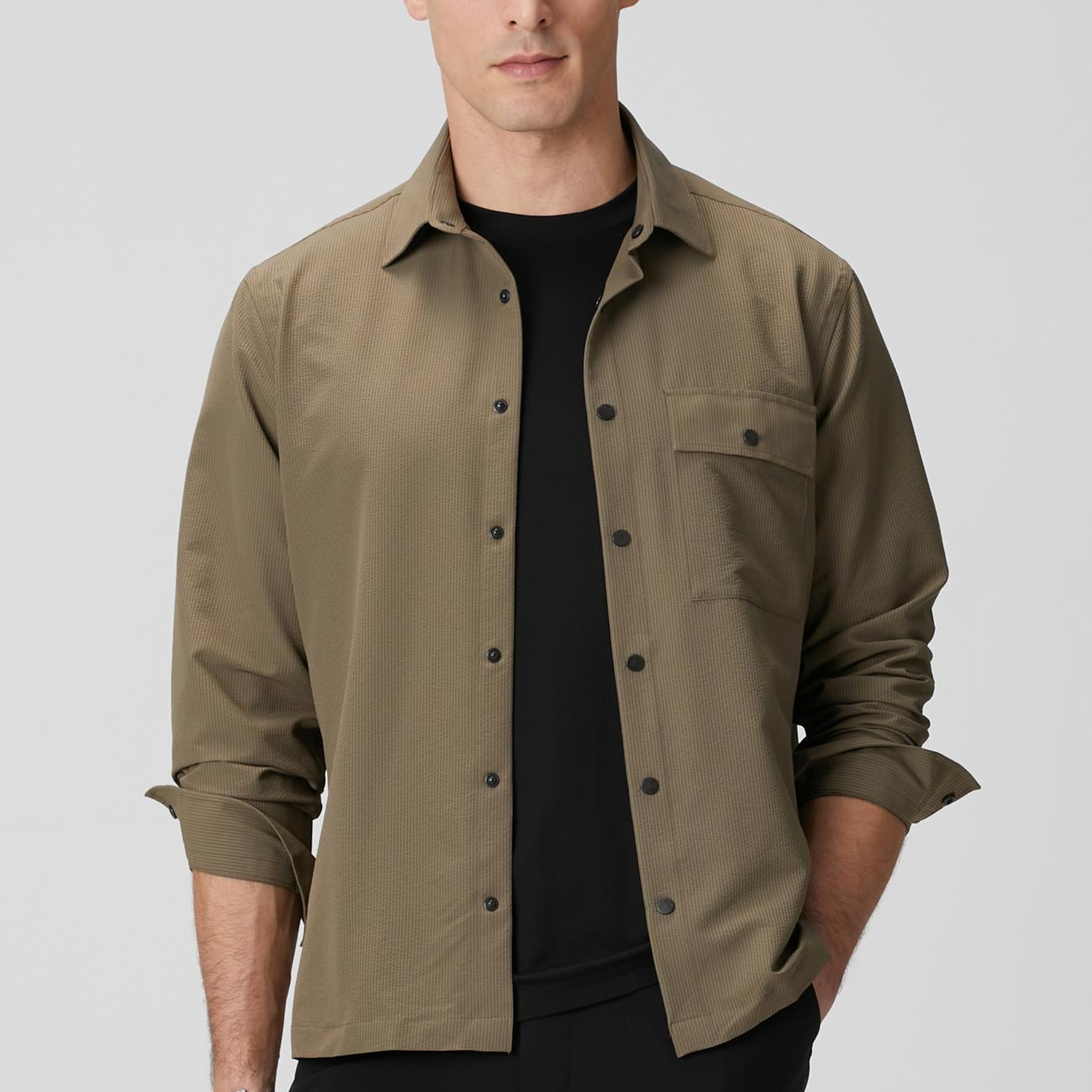 Network Erkek N-Tech Haki Gömlek