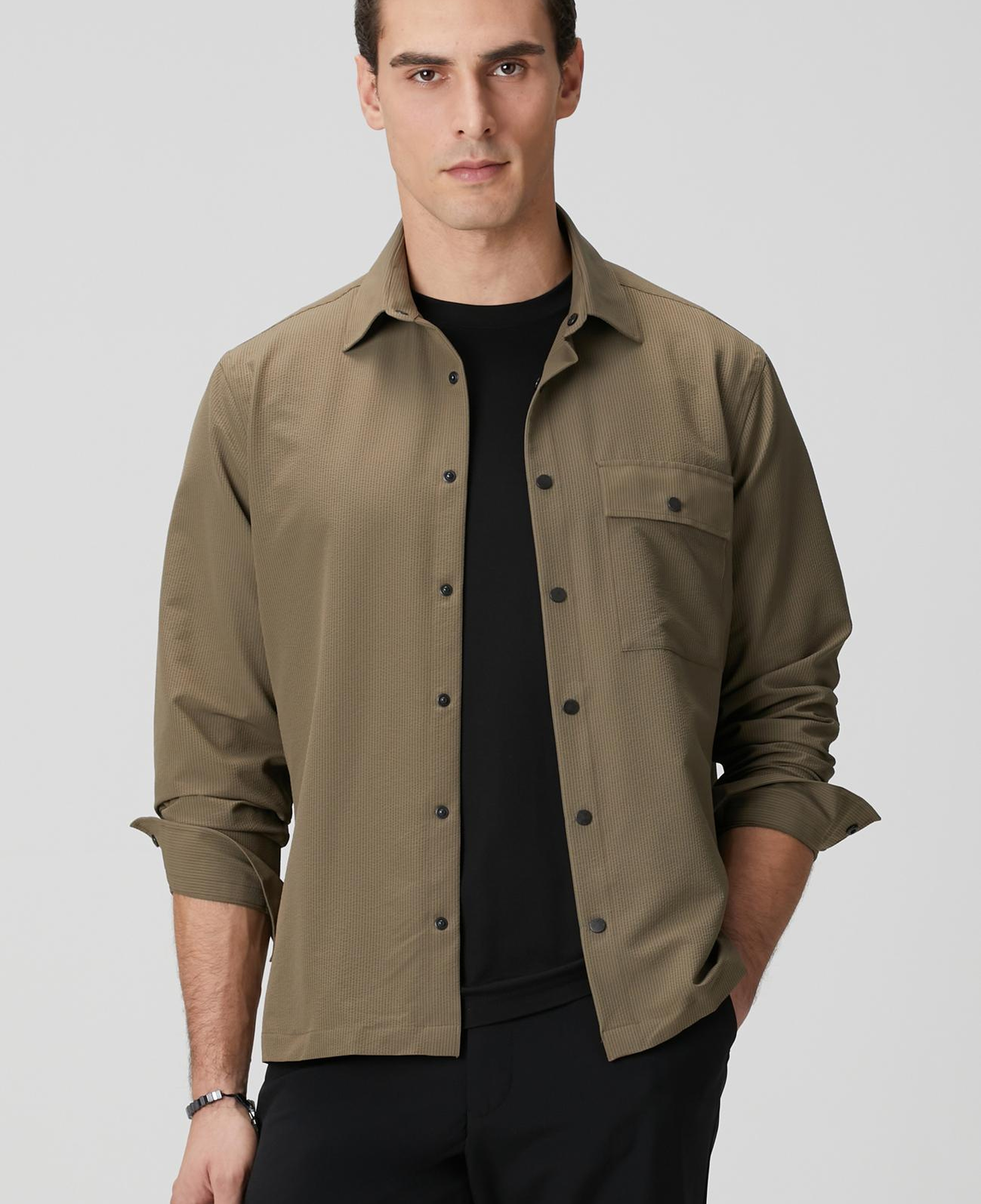 Network Erkek N-Tech Haki Gömlek
