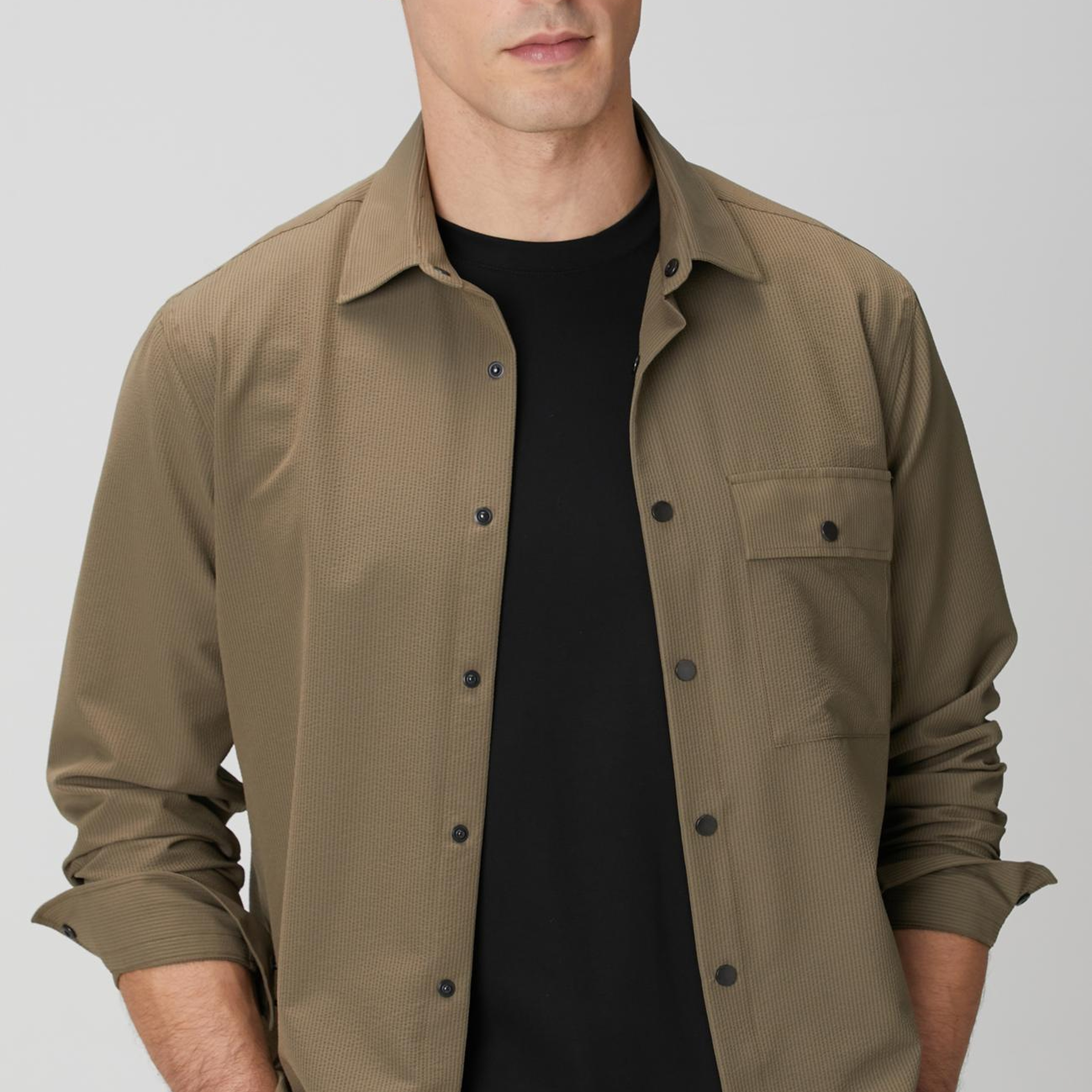 Network Erkek N-Tech Haki Gömlek