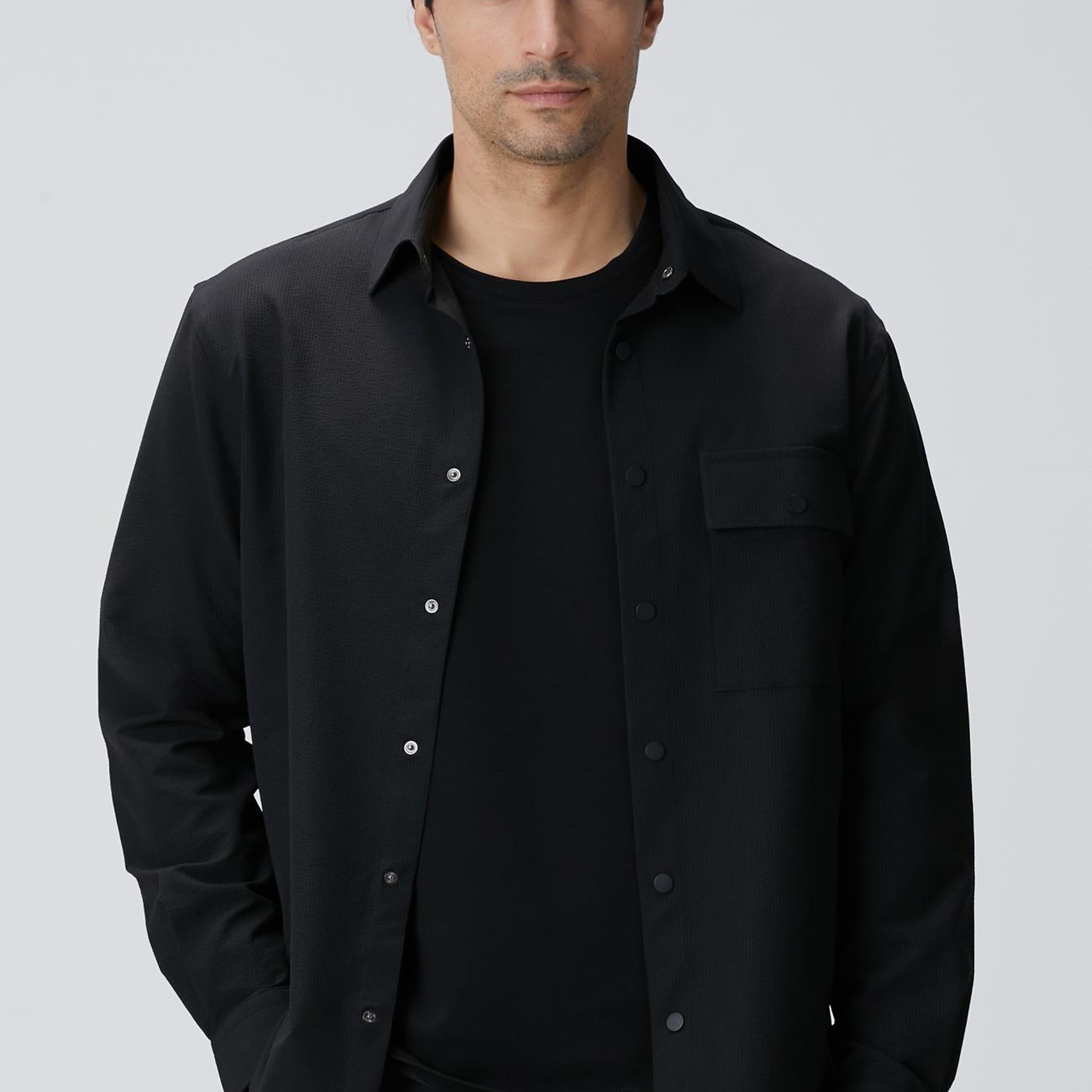 Network Erkek N-Tech Siyah Gömlek